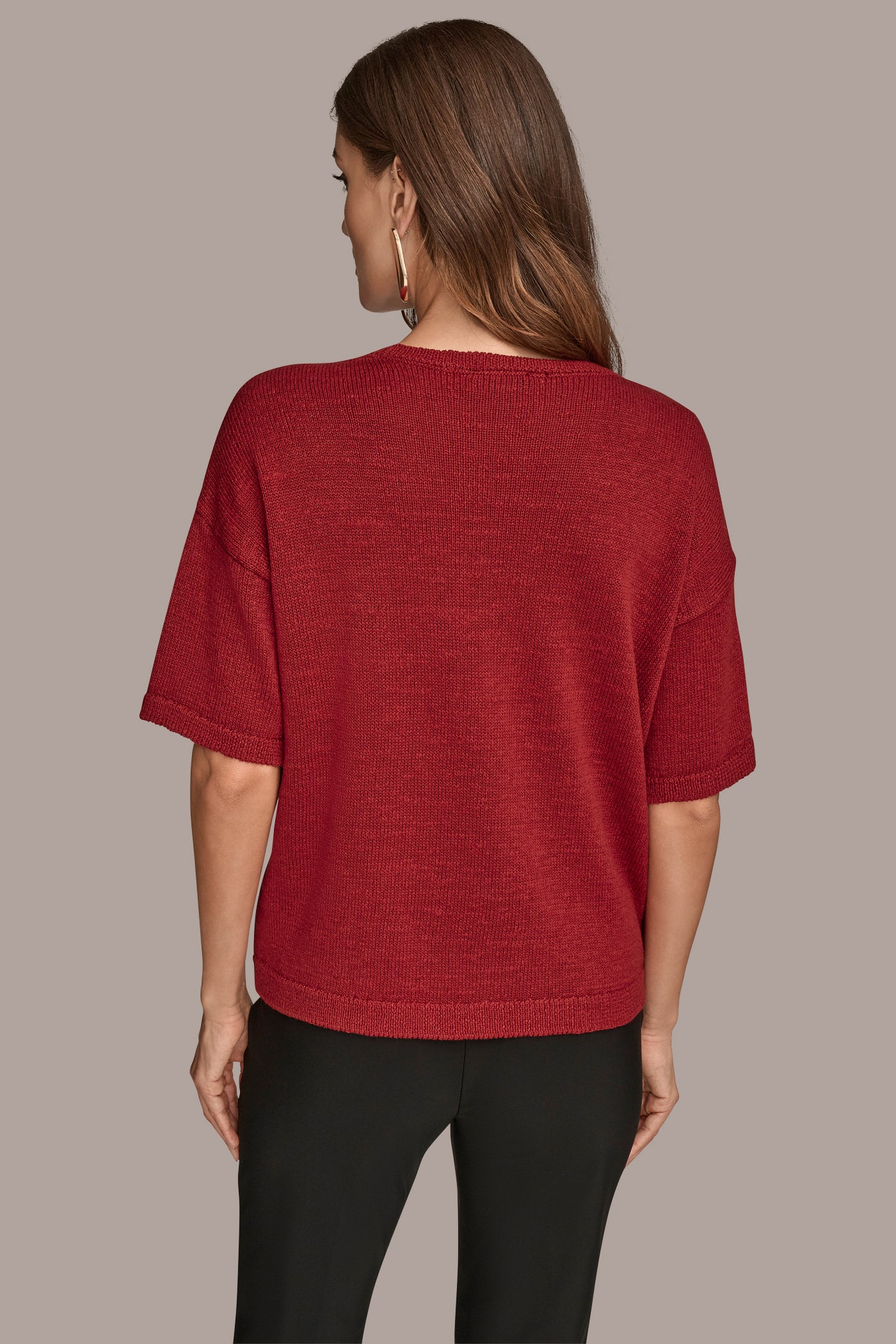 SEQUIN-PANELED DIAMOND STITCH SWEATER | View 2 | New Arrivals