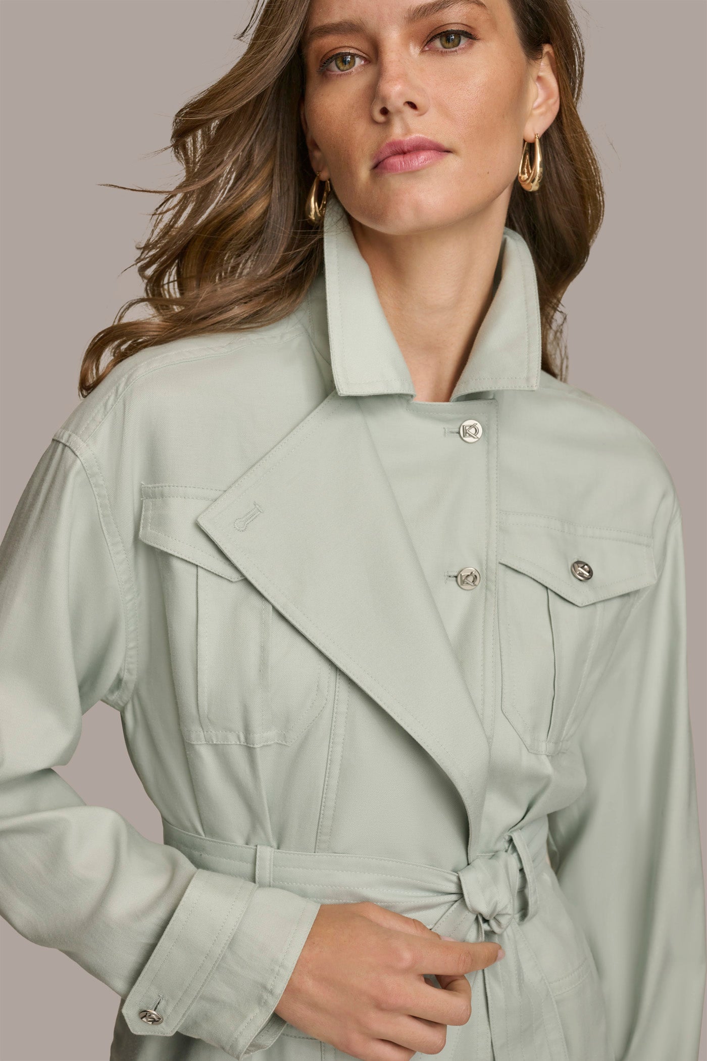 BELTED UTILITY JACKET | Donna Karan