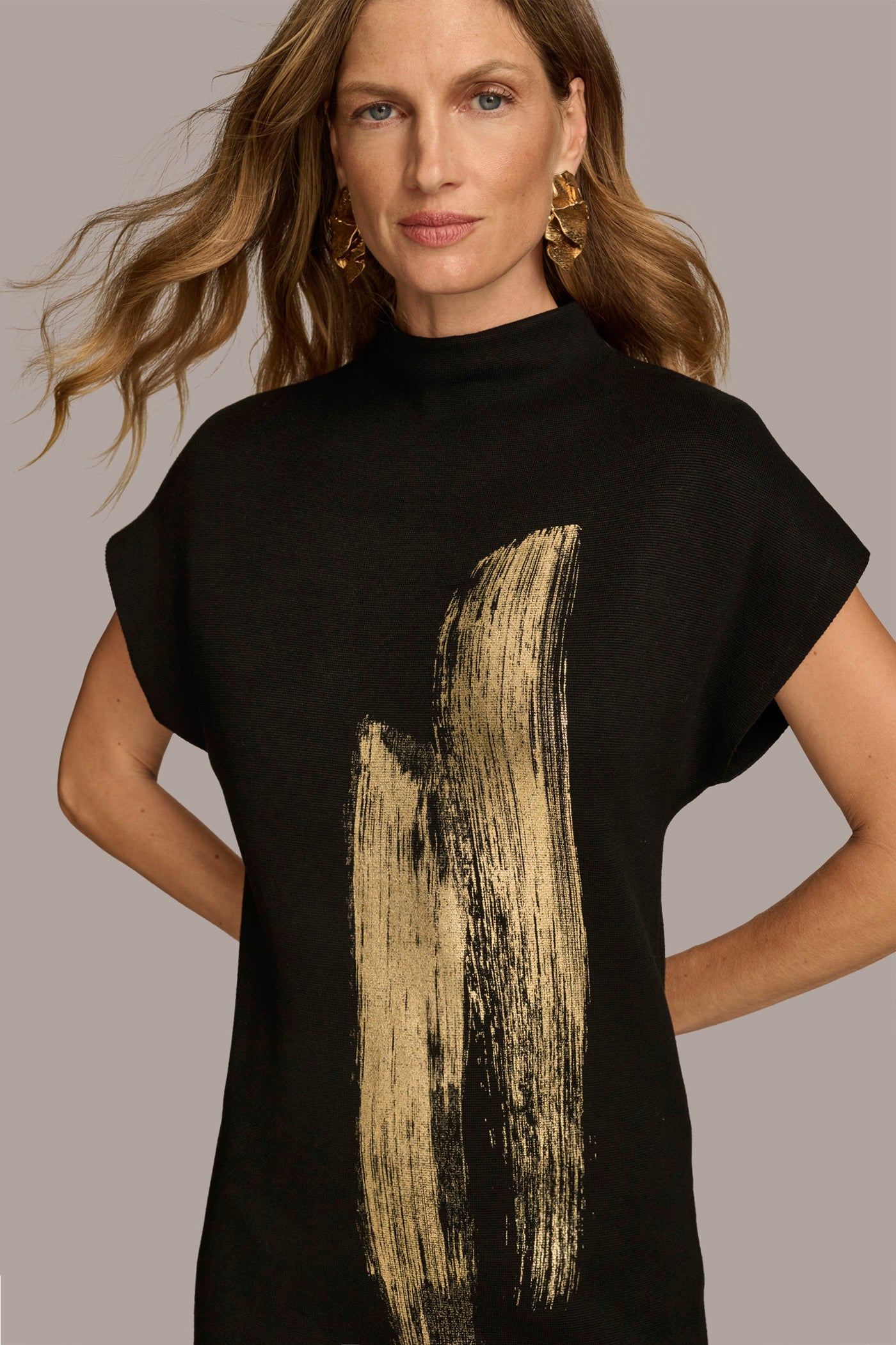 BRUSHSTROKE DRESS VIEW 4 | Black Dresses