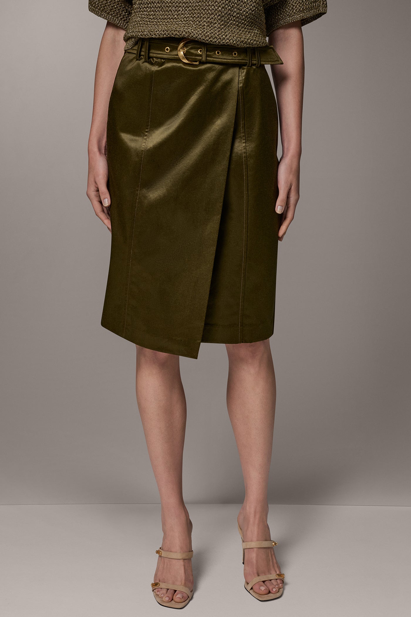 WRAP EFFECT CARGO SKIRT VIEW 1
