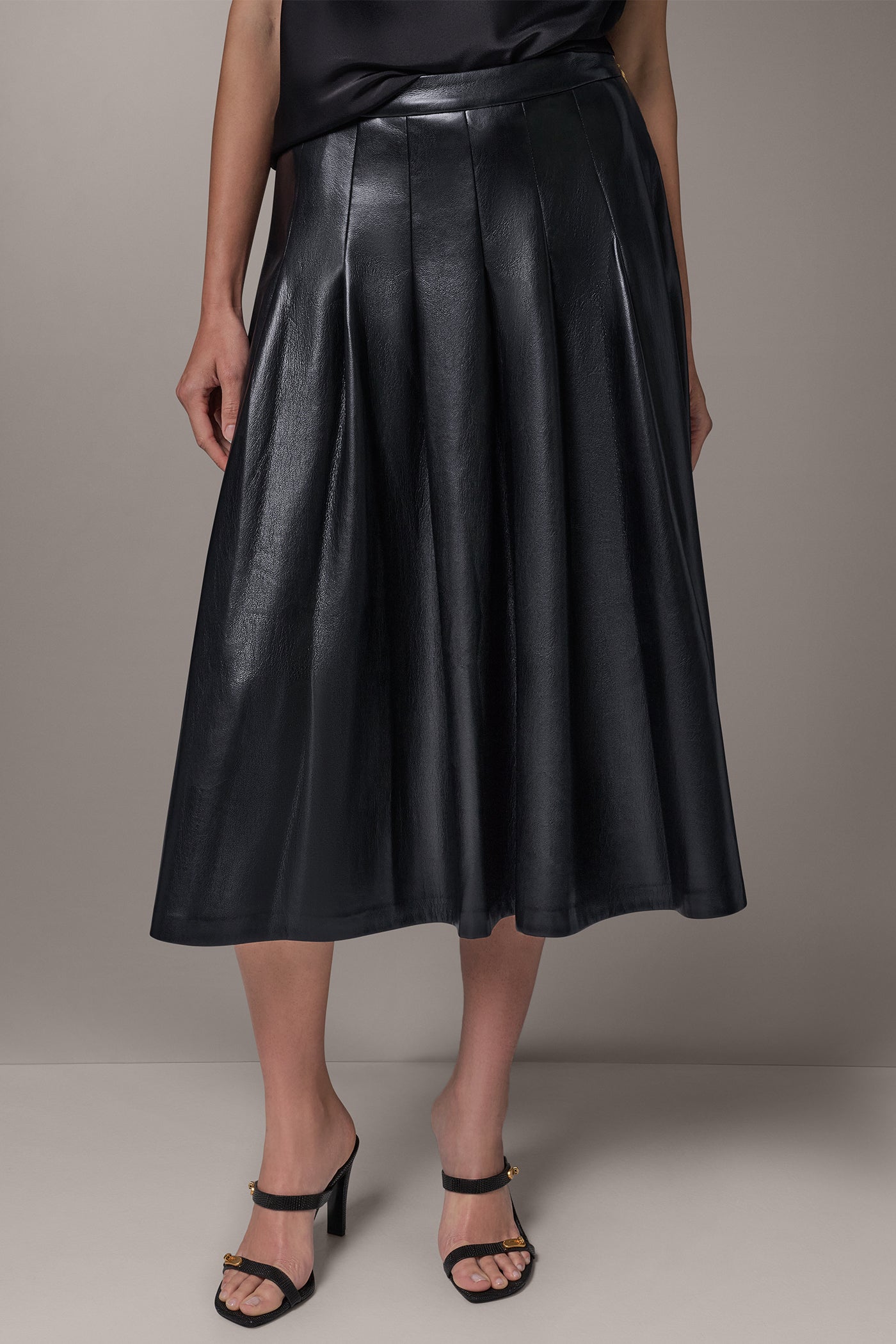 PLEATED MIDI SKIRT VIEW 1