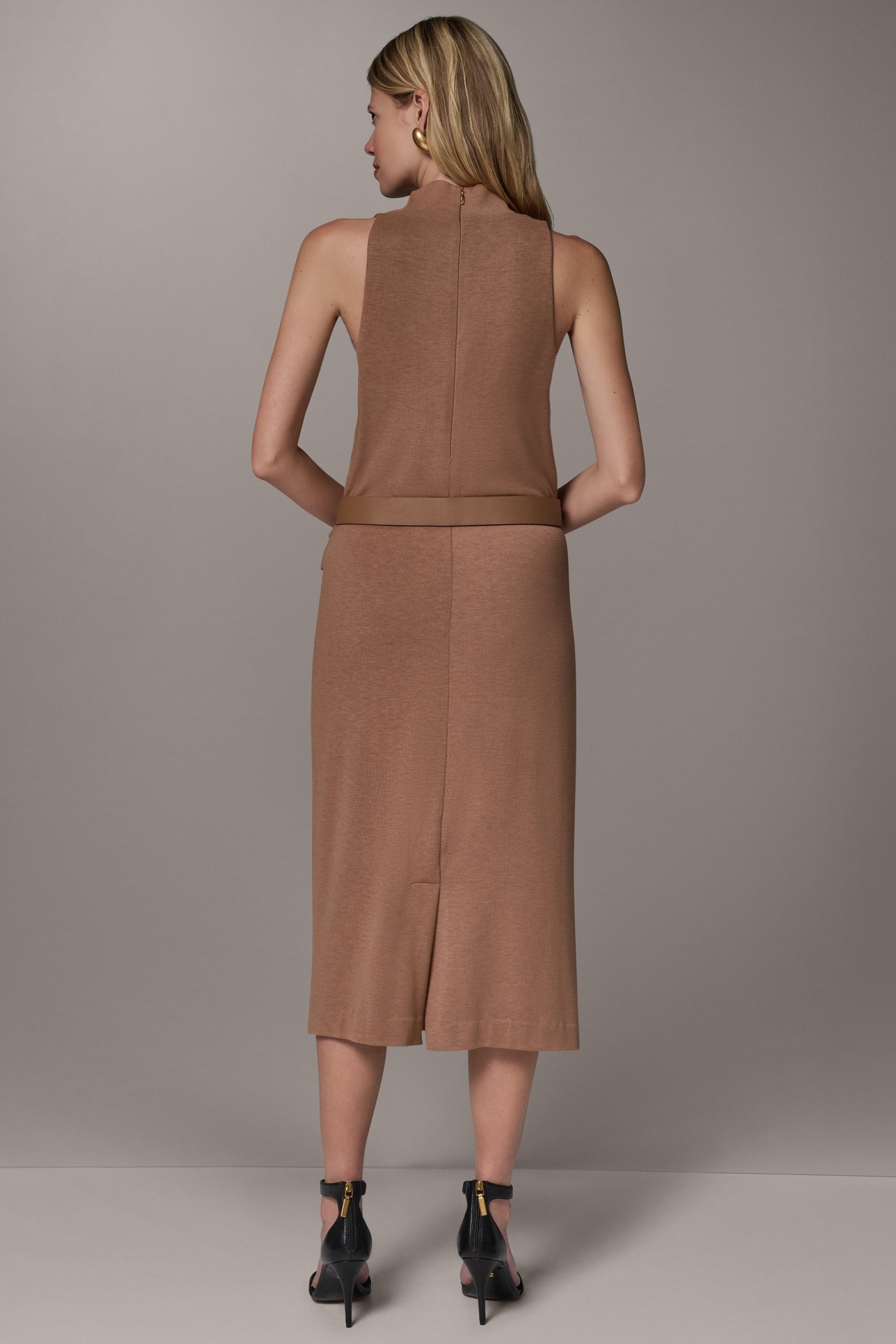 COWL NECK MIDI DRESS VIEW 3