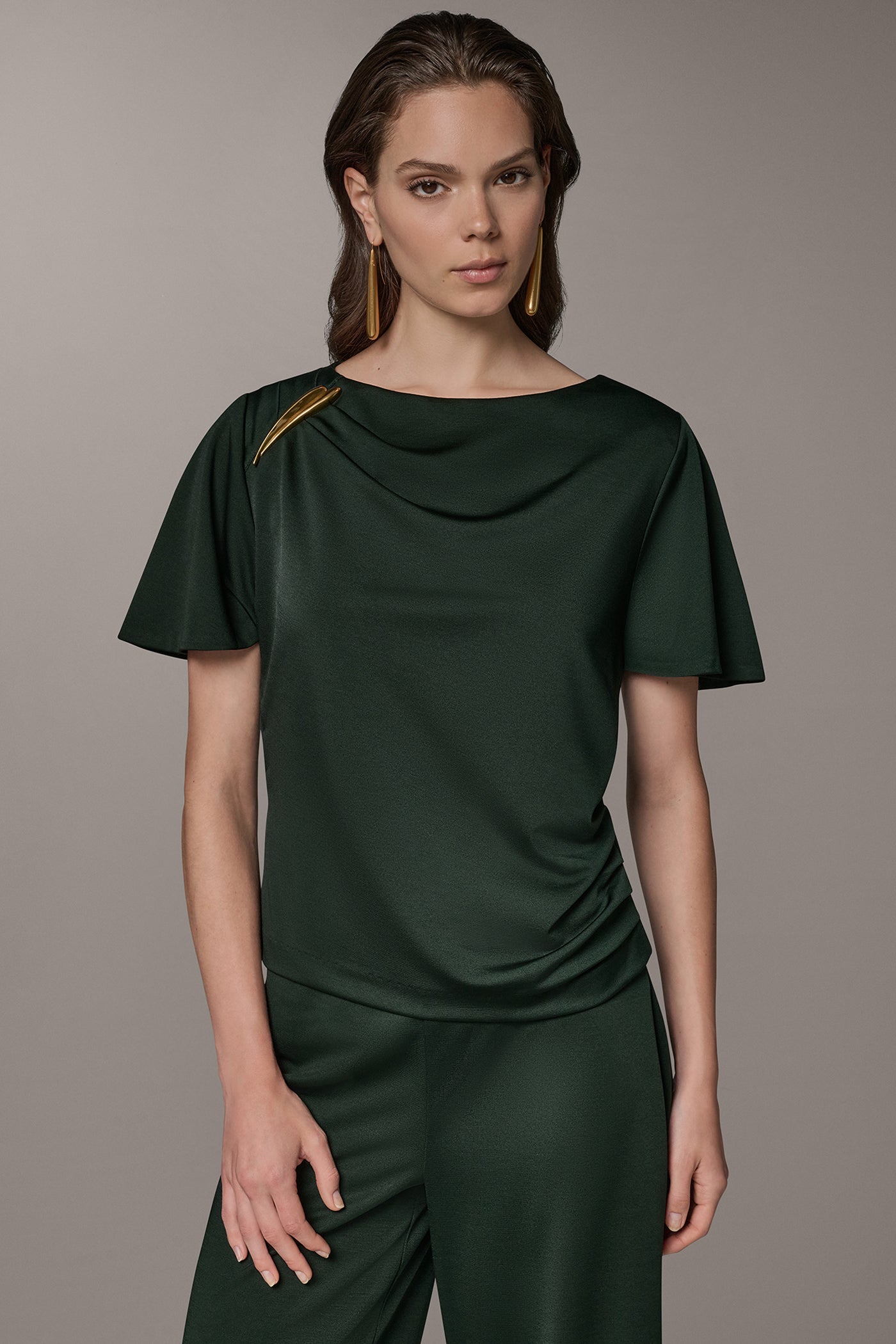 DOLMAN SLEEVE BOATNECK TOP VIEW 1