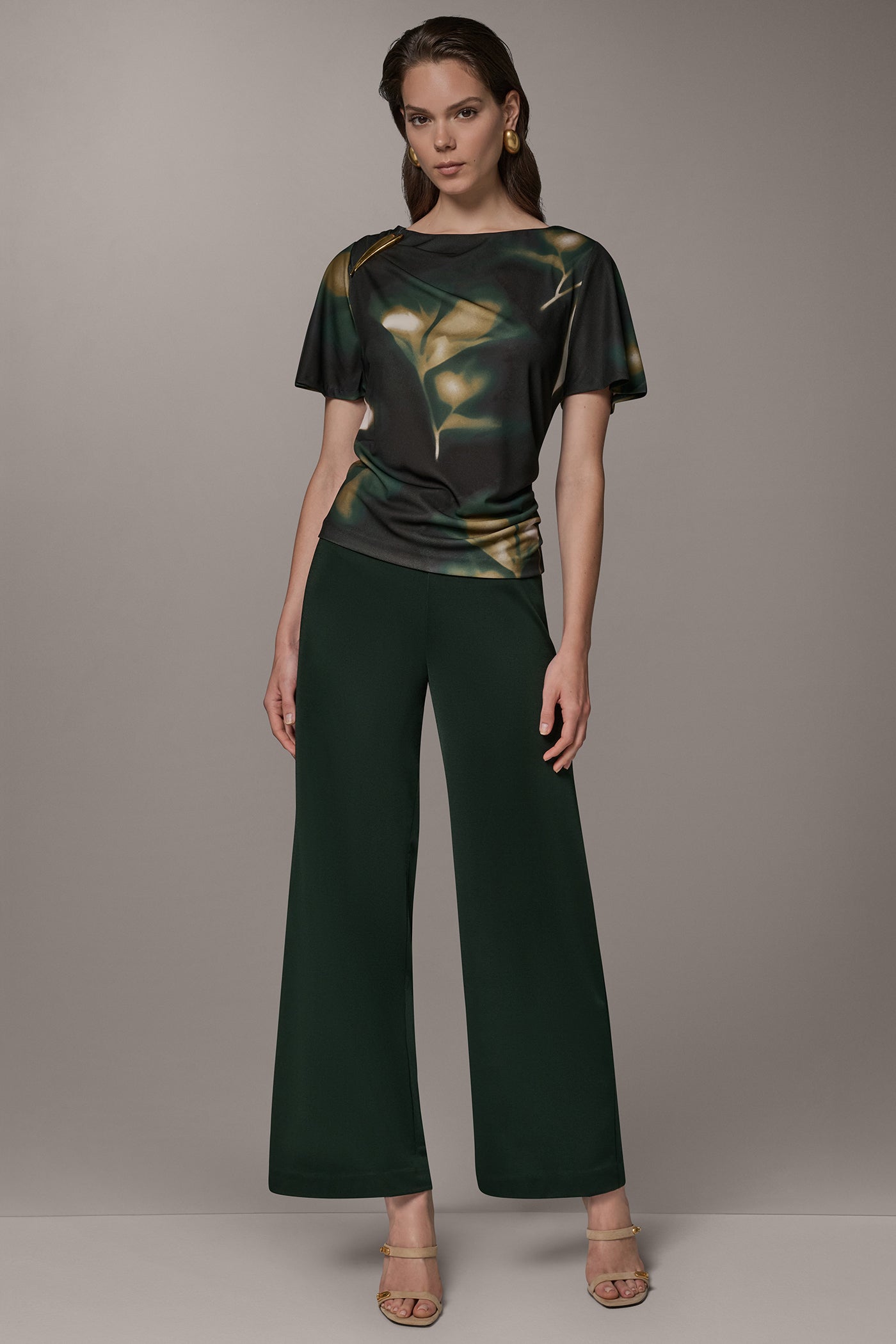 PRINTED DOLMAN SLEEVE BOATNECK TOP VIEW 7