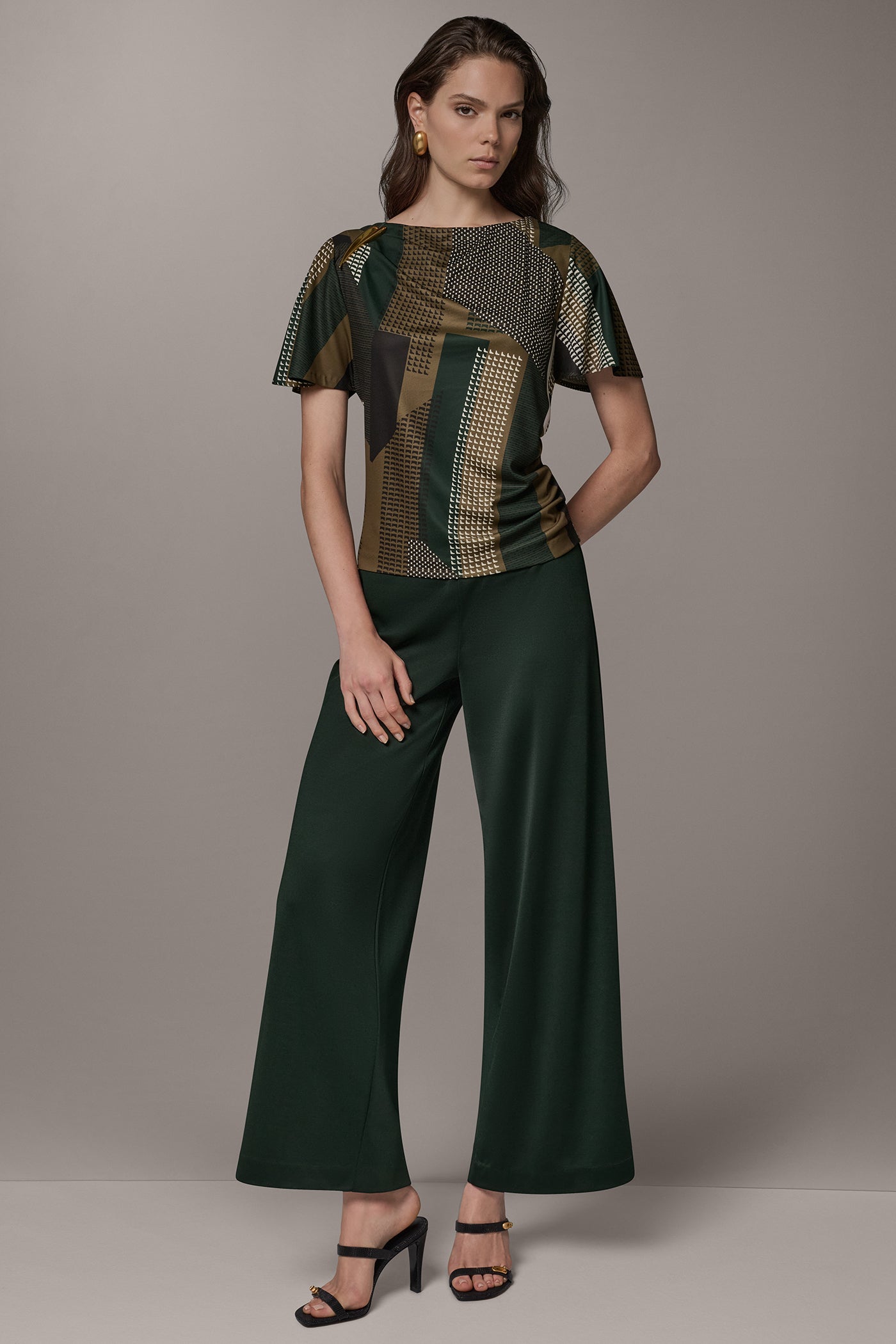 PRINTED DOLMAN SLEEVE BOATNECK TOP VIEW 6