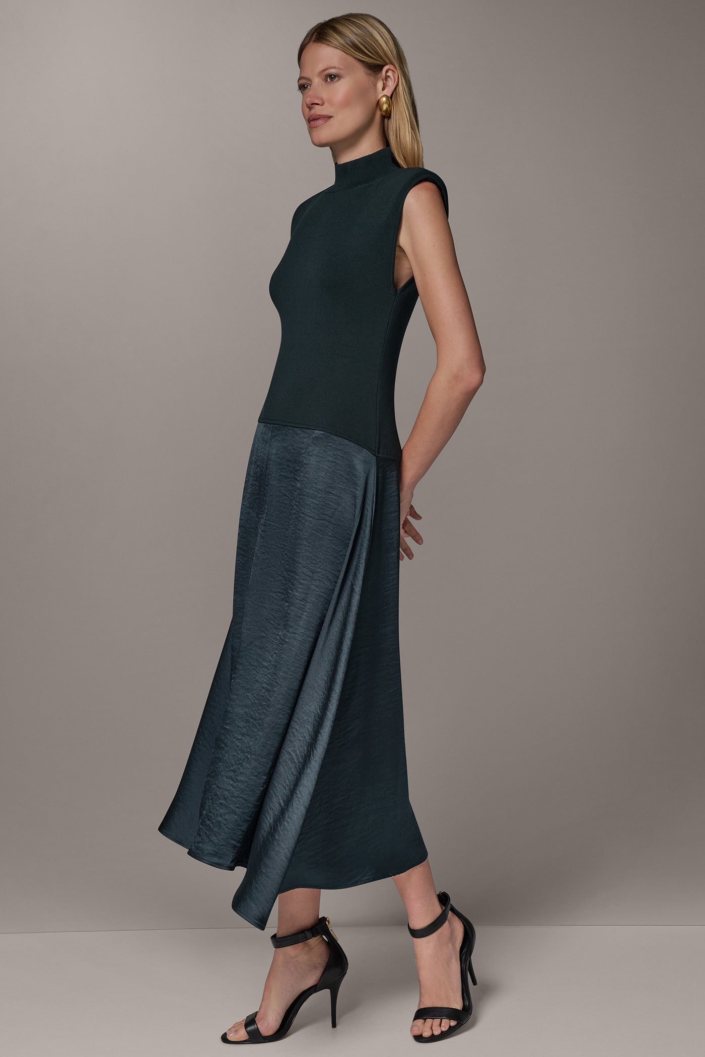 Donna Karan Women's Media Midi Dress - Black Forest