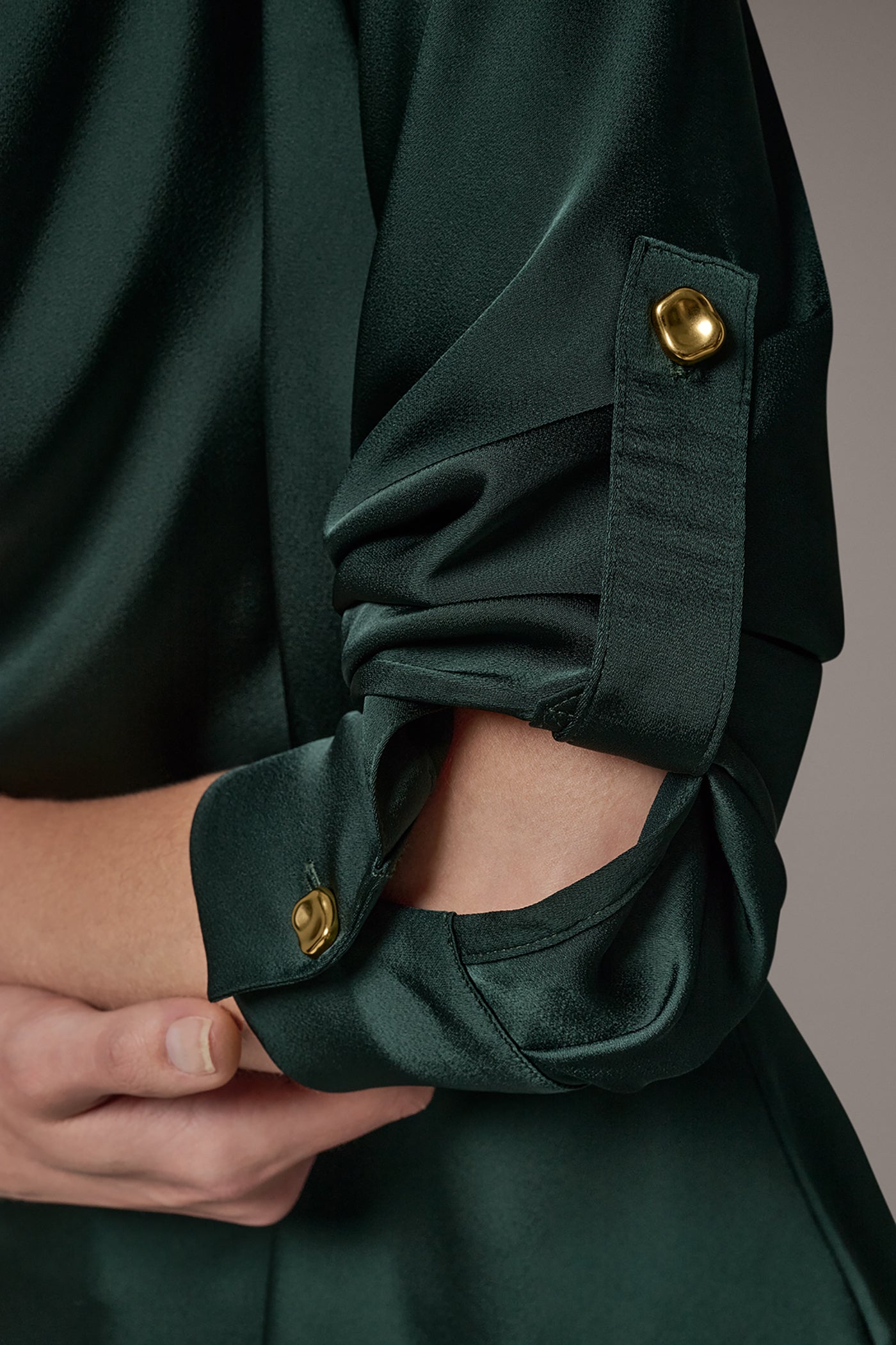 ROLL SLEEVE COWL NECK BLOUSE VIEW 7 | New Arrivals