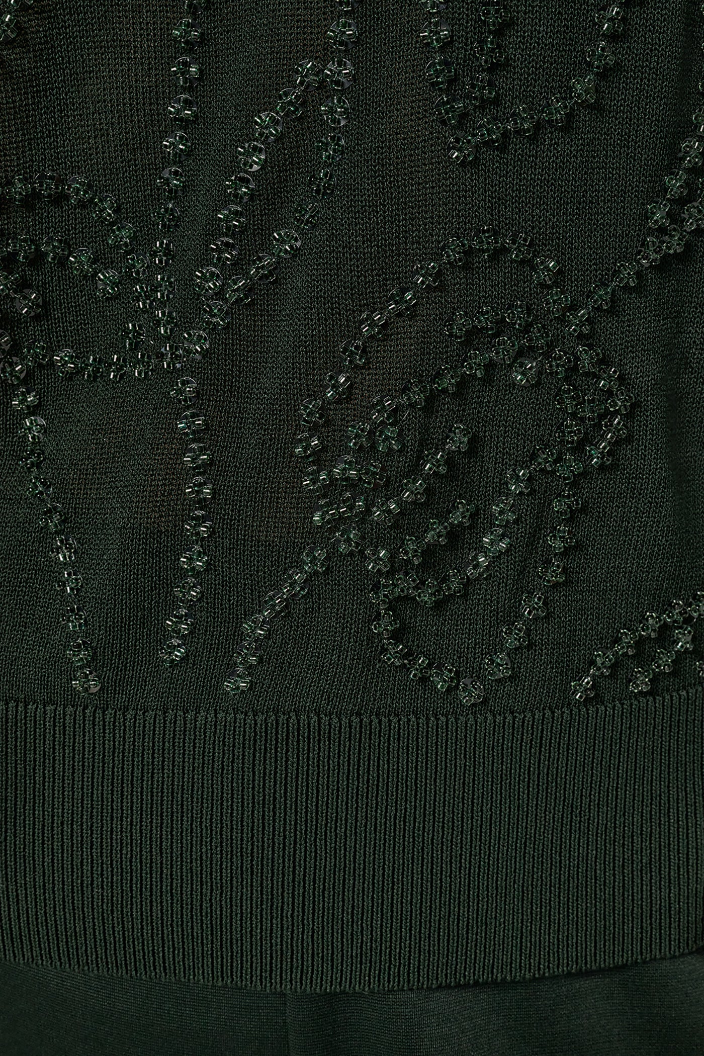SLEEVELESS FLORAL BEAD SWEATER VIEW 5