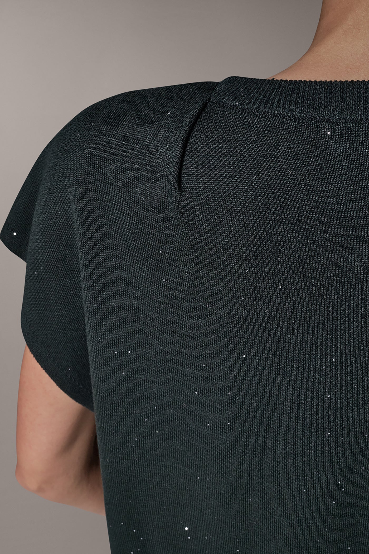 CAP SLEEVE SEQUIN SWEATER VIEW 5