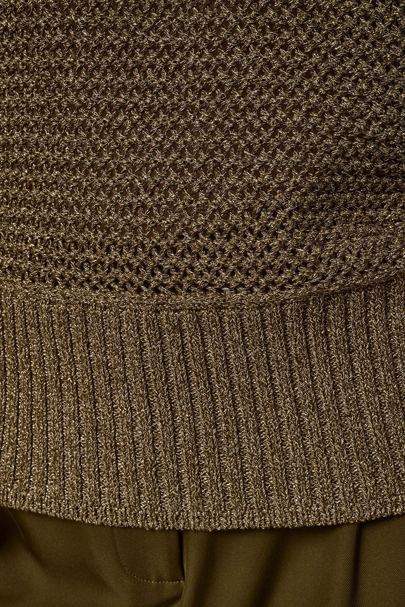 METALLIC OPEN STITCH SWEATER VIEW 5