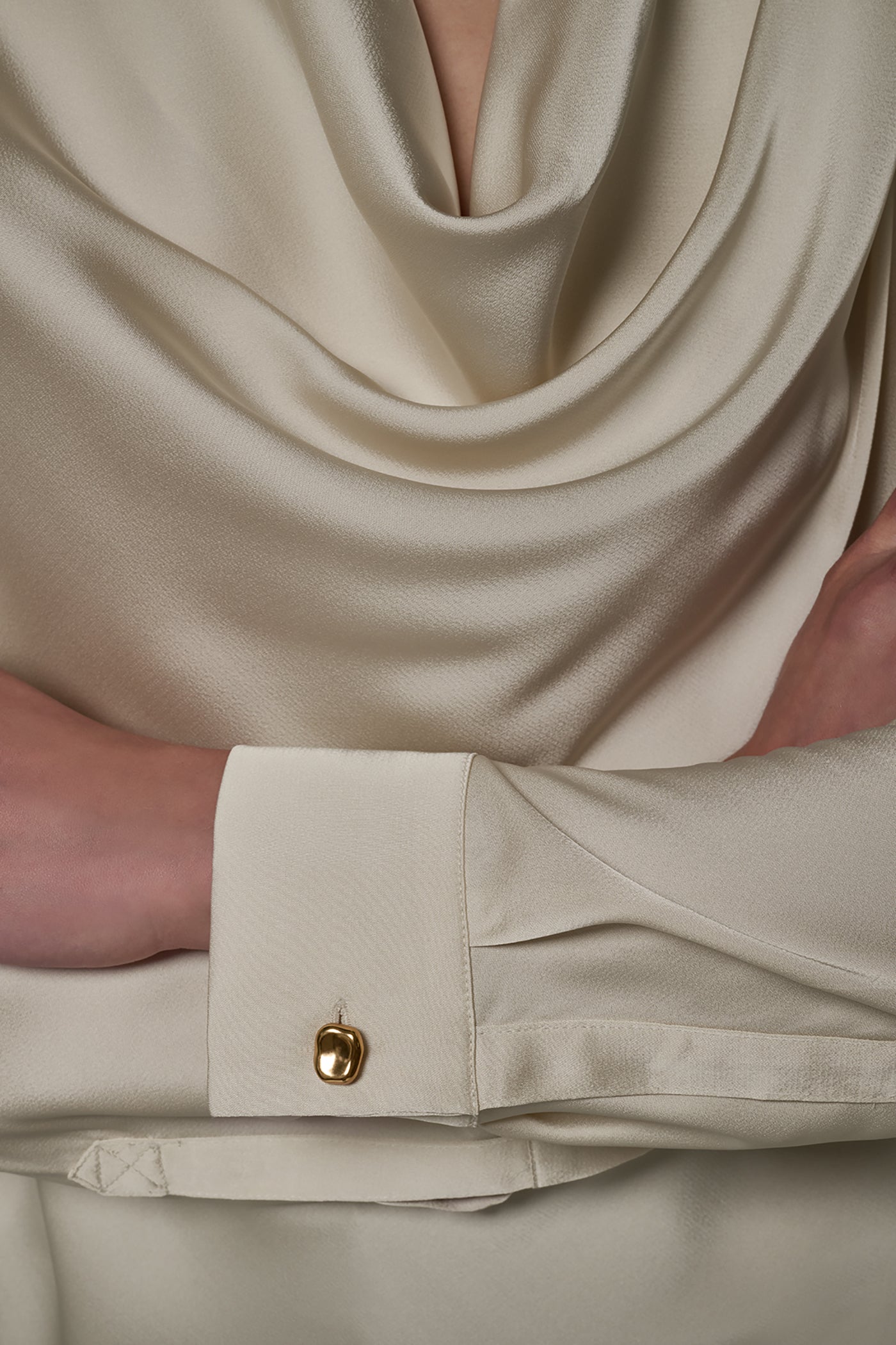 ROLL SLEEVE COWL NECK BLOUSE VIEW 6 | New Arrivals