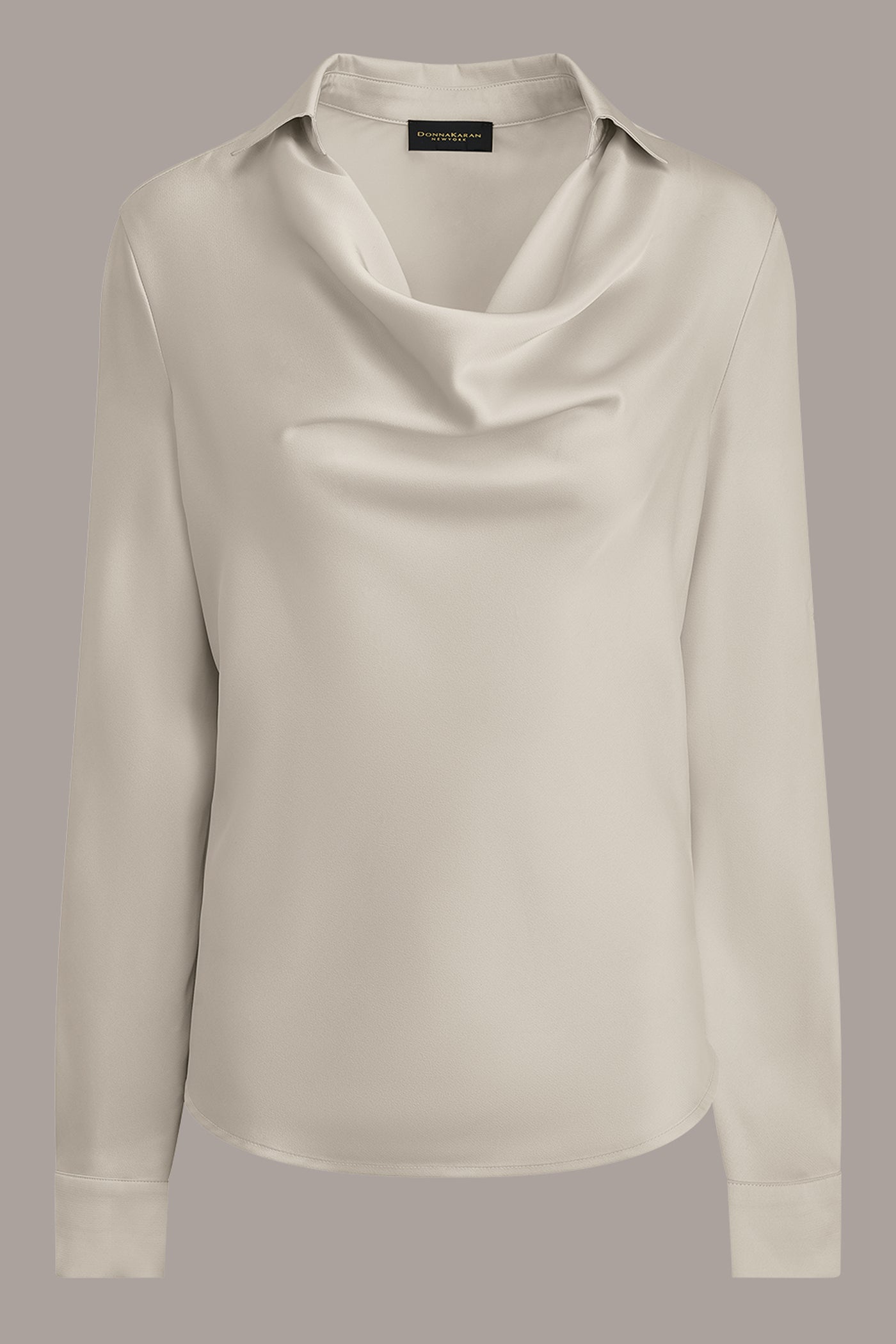 ROLL SLEEVE COWL NECK BLOUSE VIEW 9