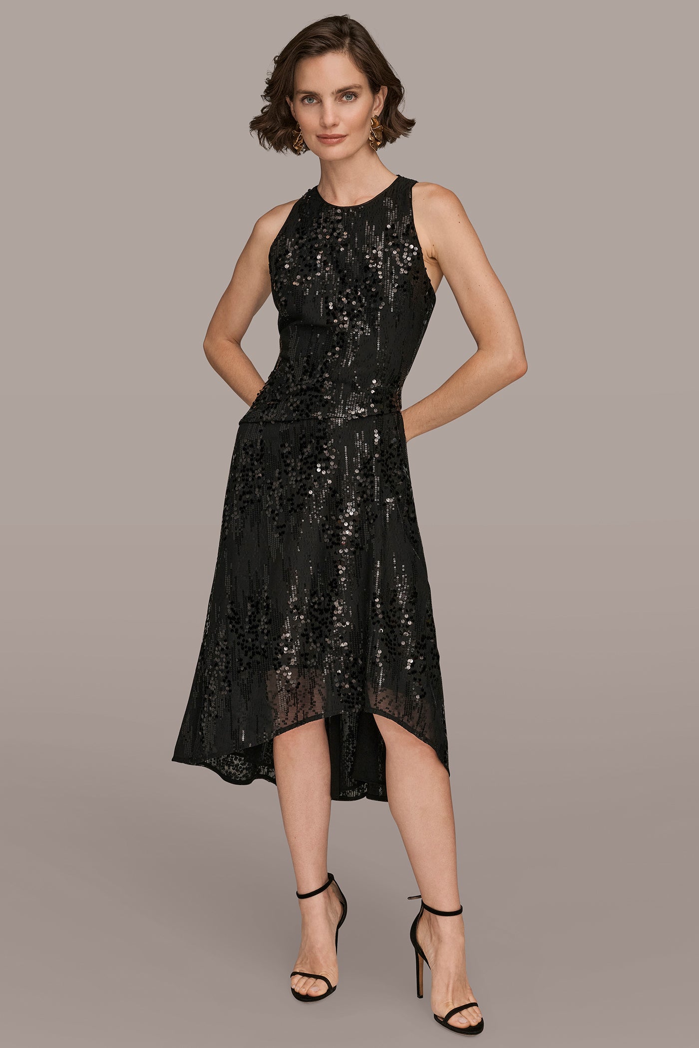 ASYMMETRIC SEQUIN MIDI DRESS VIEW 4 | Dresses & Jumpsuits