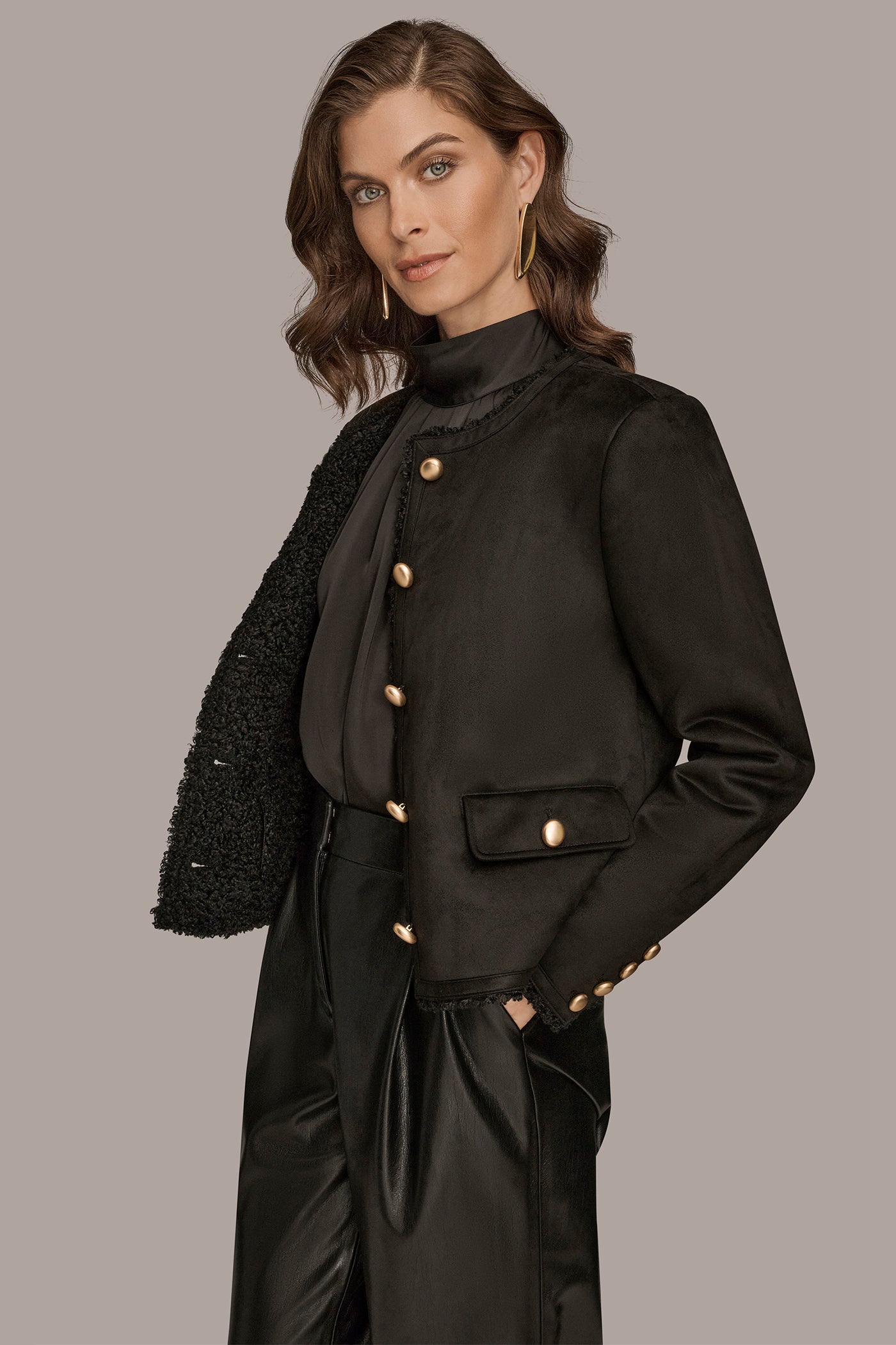 FAUX-SHEARLING BOXY COAT VIEW 4 | New Arrivals