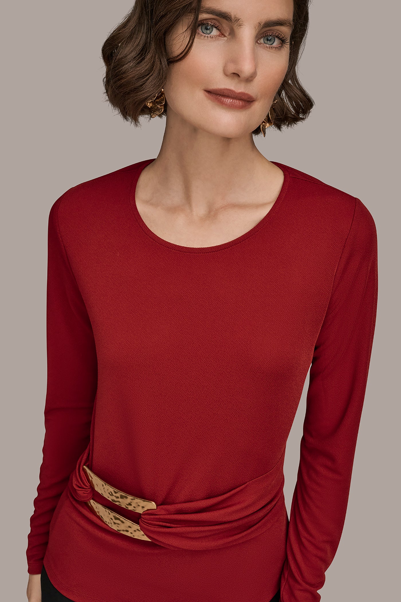 GATHERED EMBELLISHED BLOUSE VIEW 5 | Tops