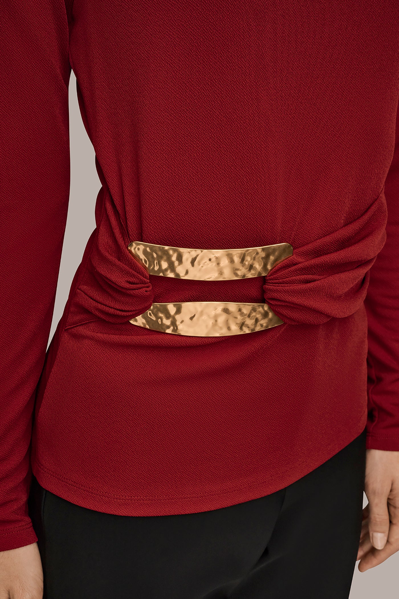 GATHERED EMBELLISHED BLOUSE VIEW 6 | Tops