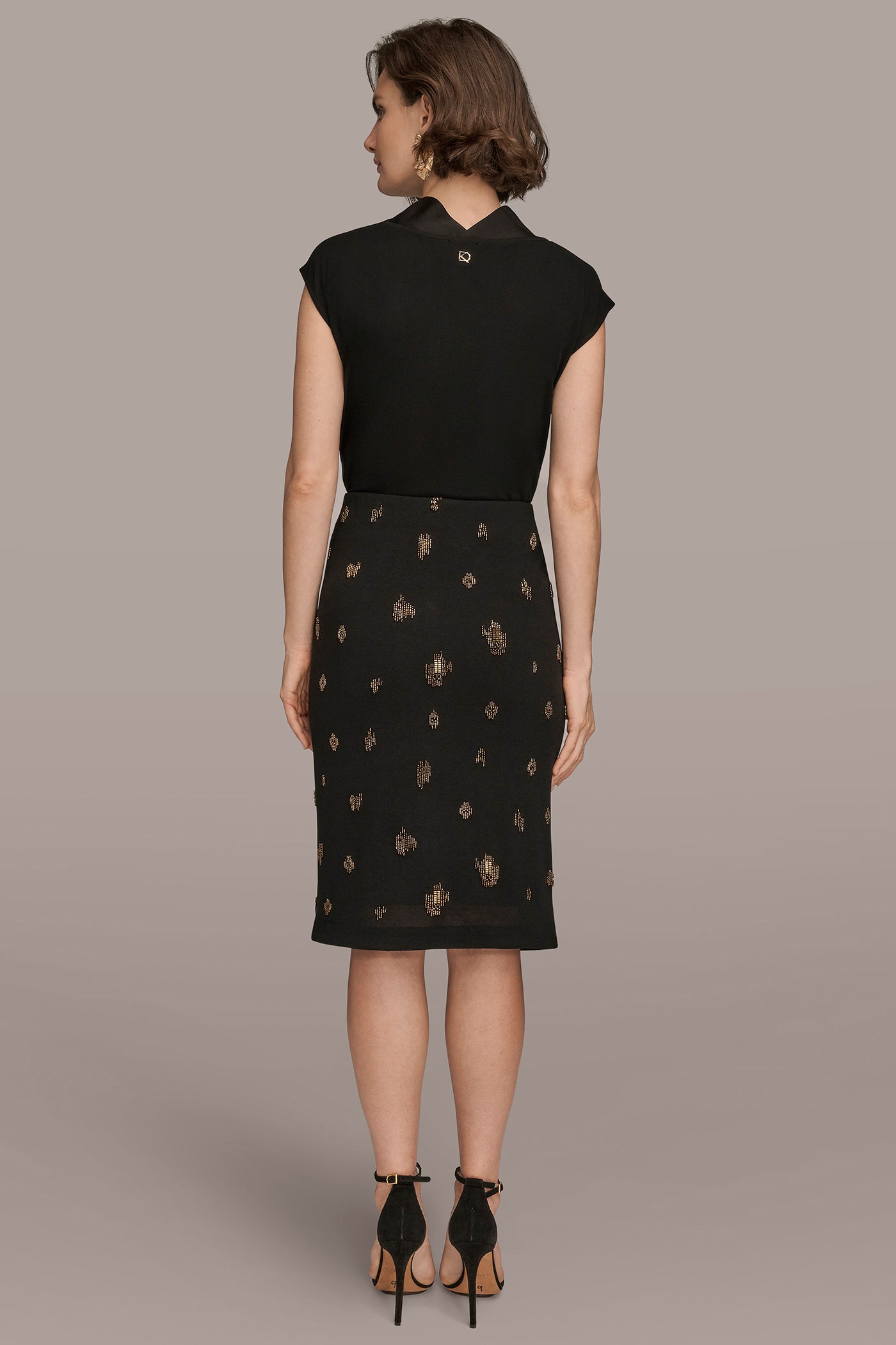BEAD-EMBELLISHED PENCIL SKIRT VIEW 4 | Skirts