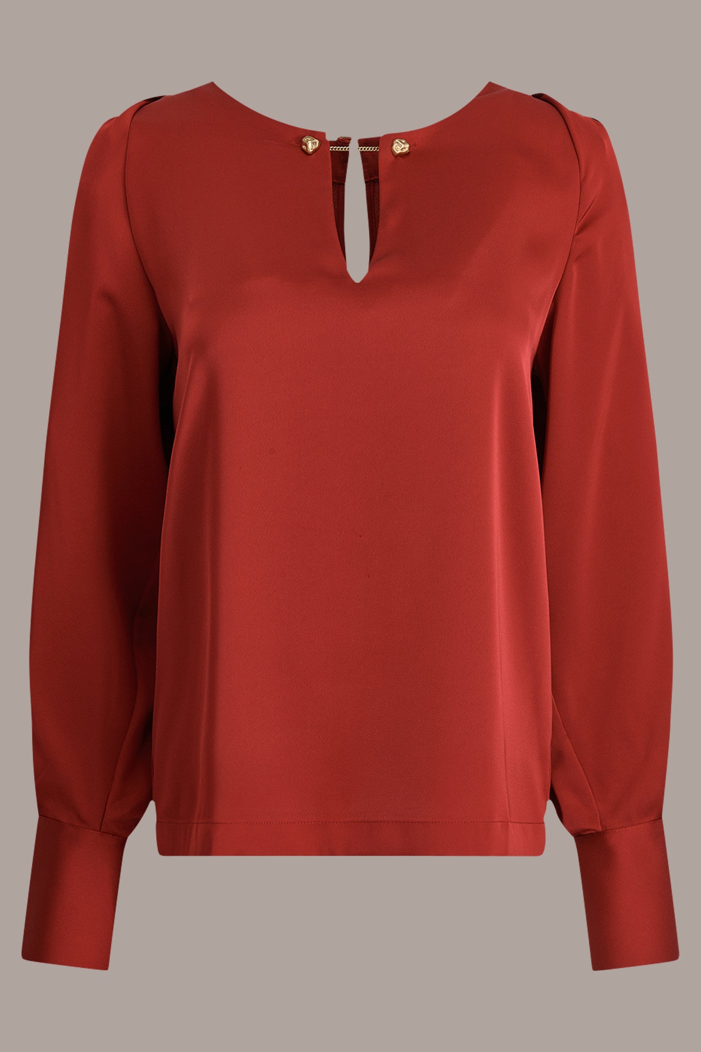 CHAIN-TRIMMED KEYHOLE TOP VIEW 7 | Tops
