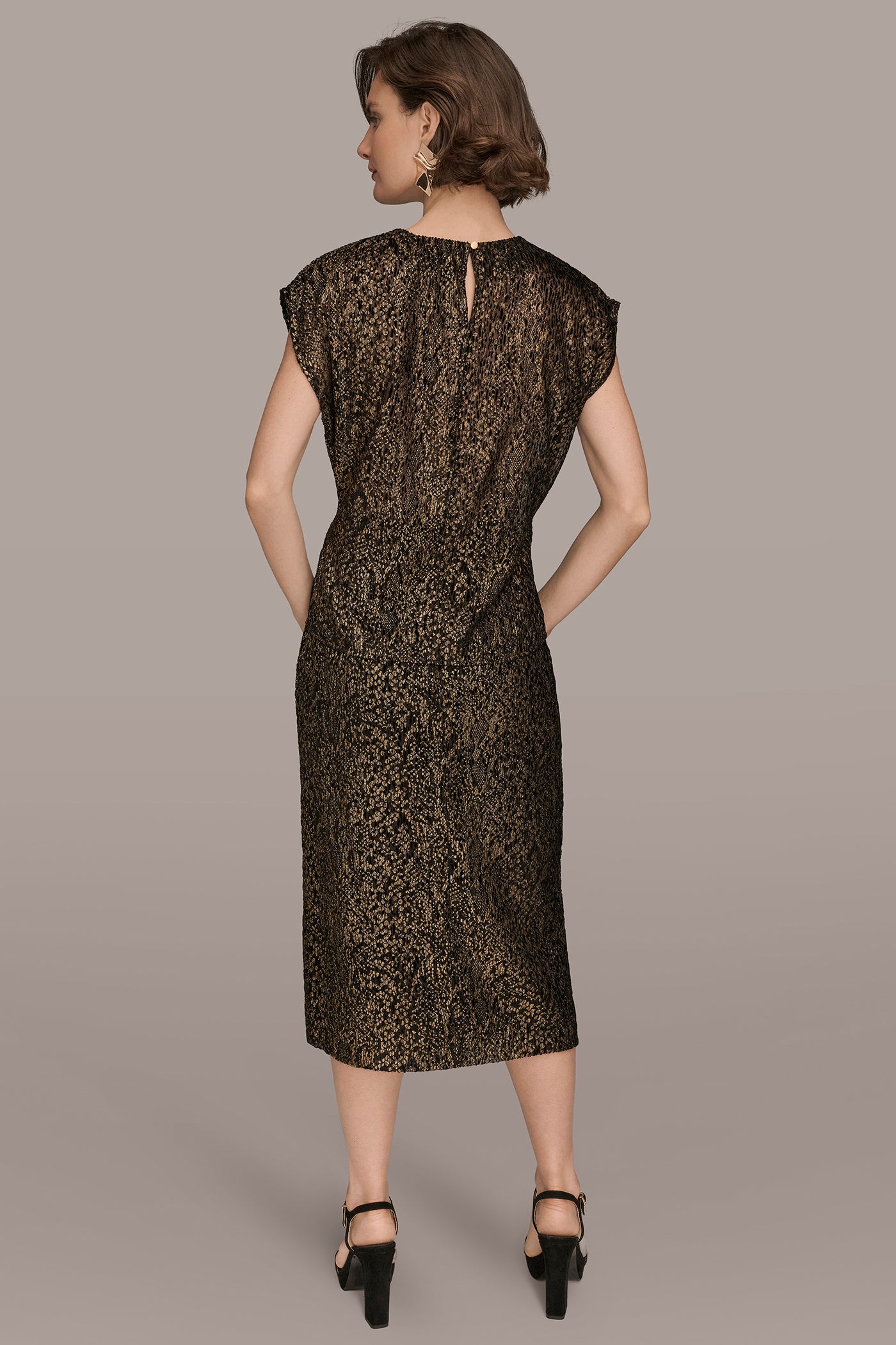 METALLIC BURNOUT TOP VIEW 6 | Matching Sets