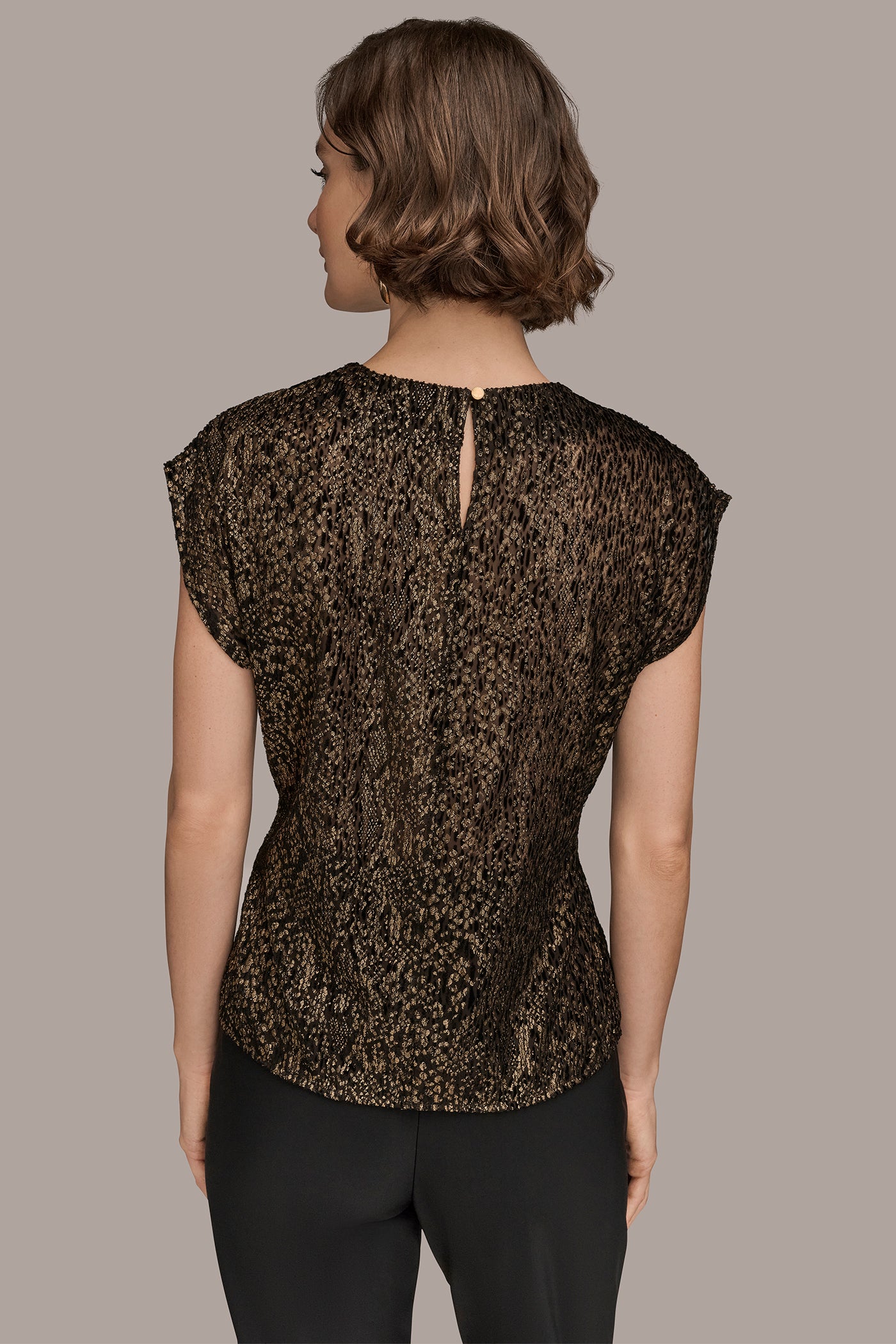 METALLIC BURNOUT TOP | View 2 | Matching Sets