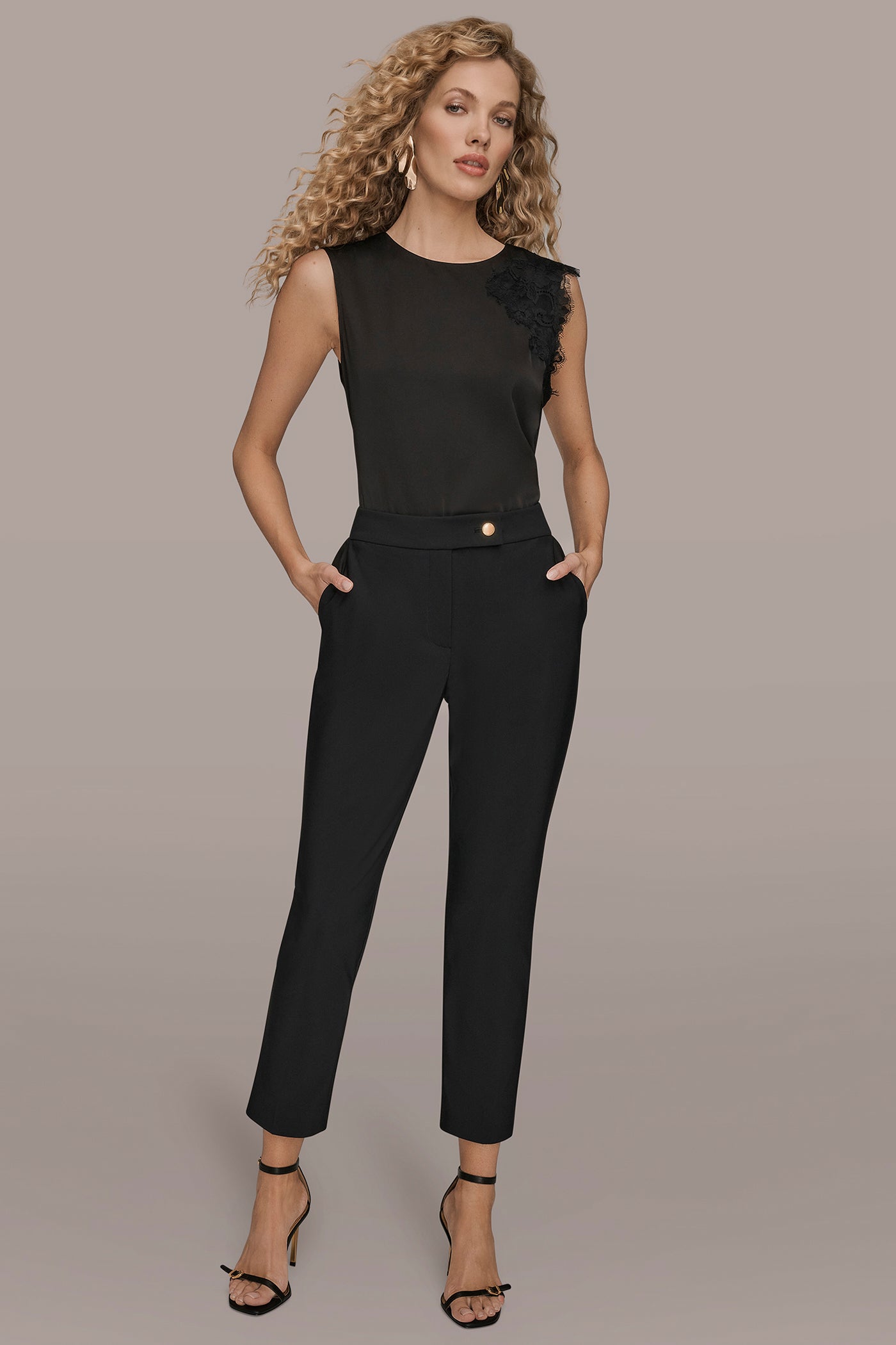 HIGH-RISE STRAIGHT-LEG ANKLE PANT VIEW 5 | Suits and Separates