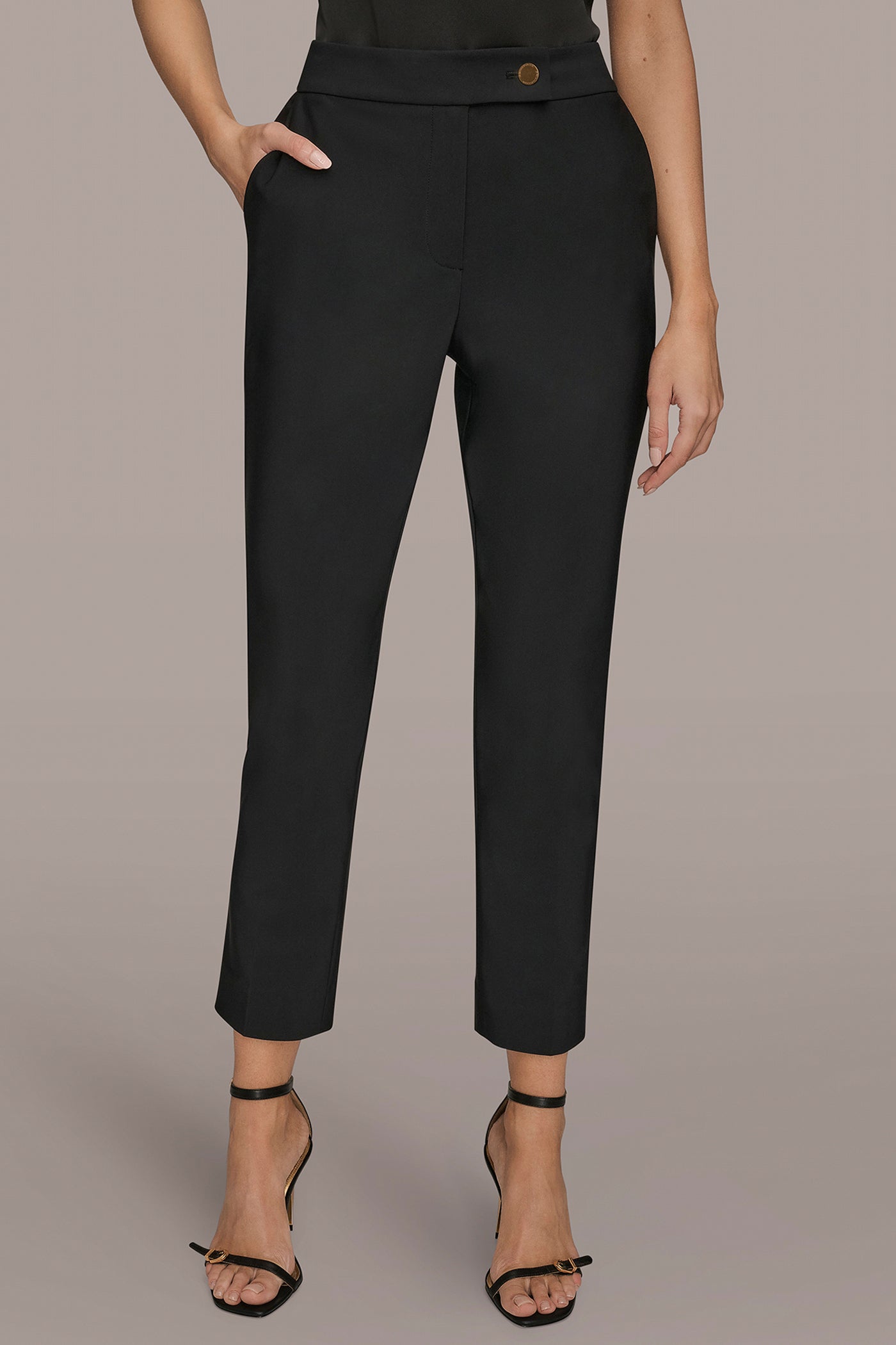 HIGH-RISE STRAIGHT-LEG ANKLE PANT | View 1 | Suits and Separates