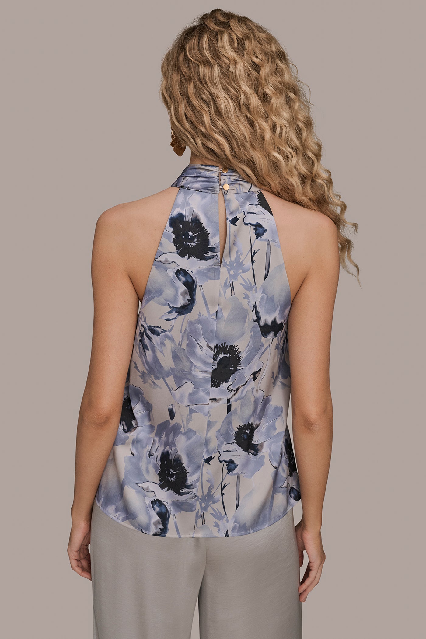 TWIST-NECK HALTER BLOUSE | View 2 | Suits and Separates