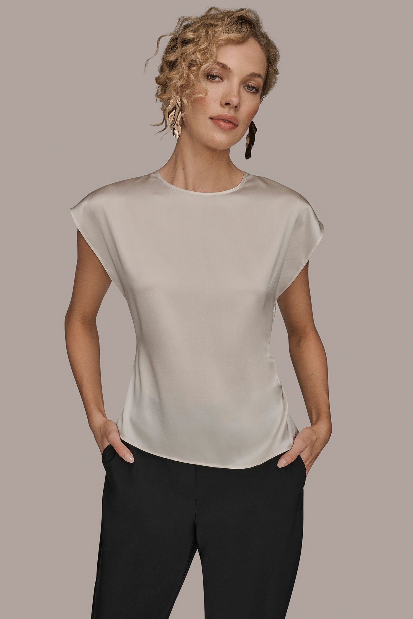 CAP SLEEVE BLOUSE | View 1 | New Arrivals