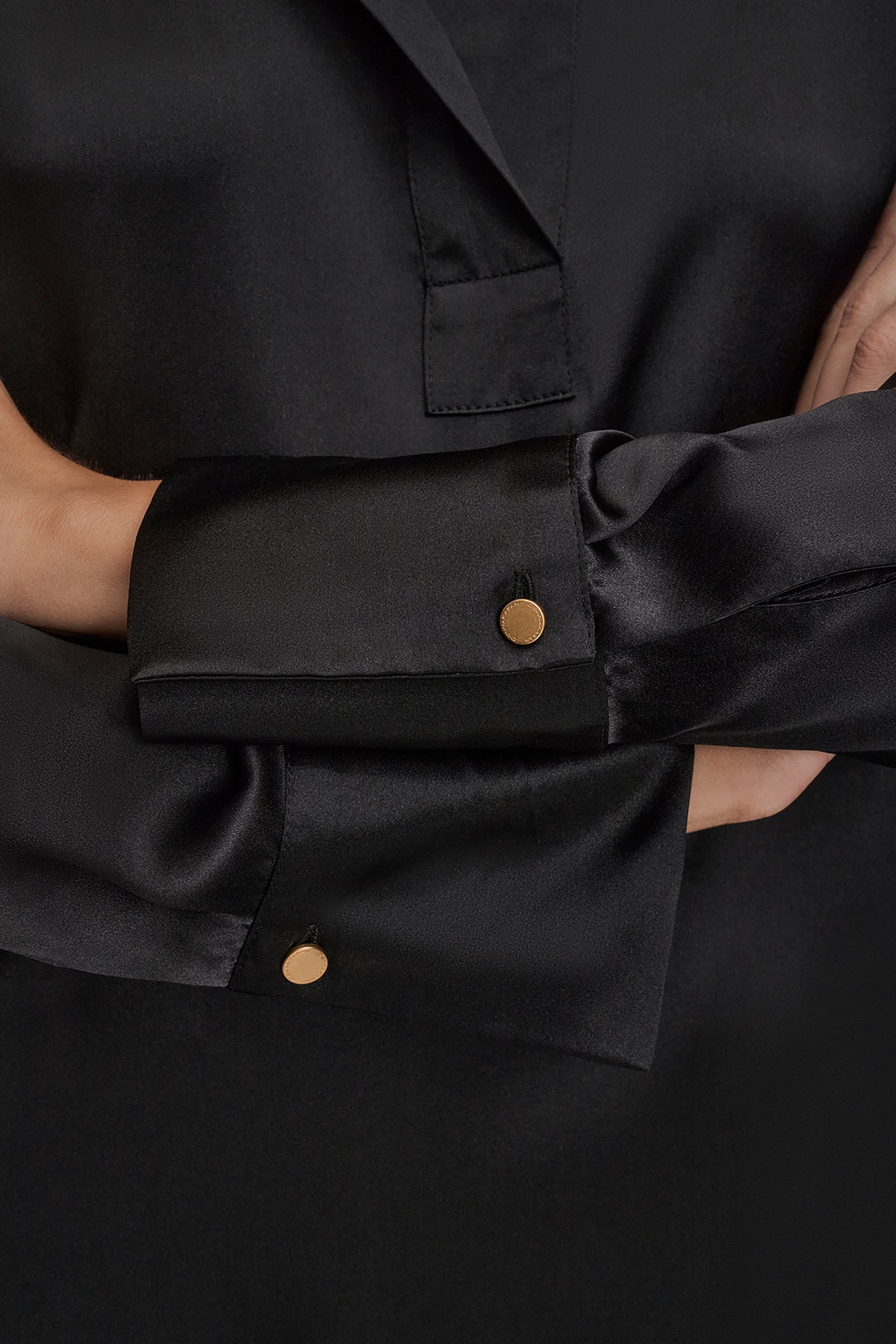 STRETCH SILK-SATIN SHIRT VIEW 5 | SALE