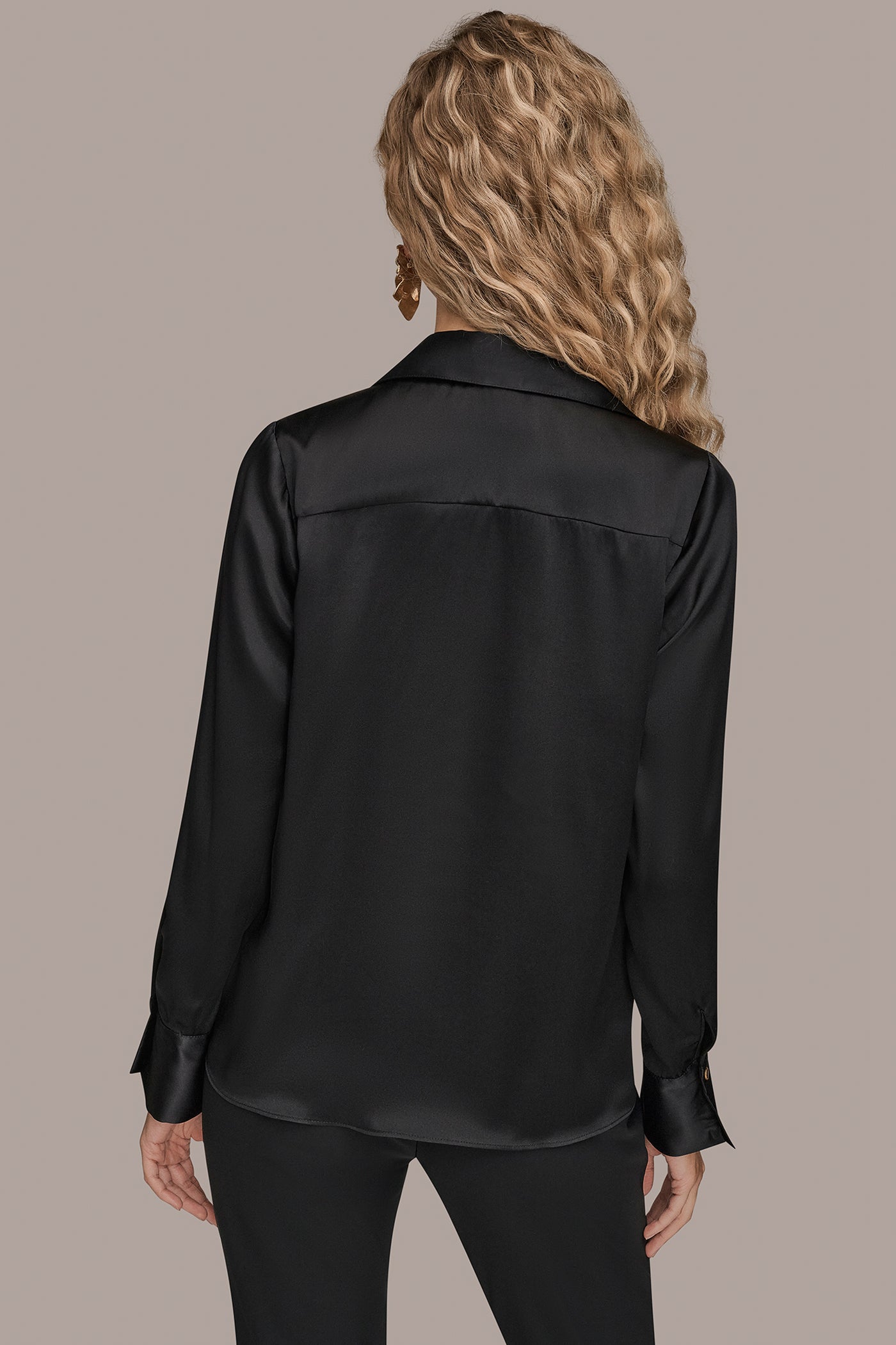 STRETCH SILK-SATIN SHIRT | View 2 | SALE