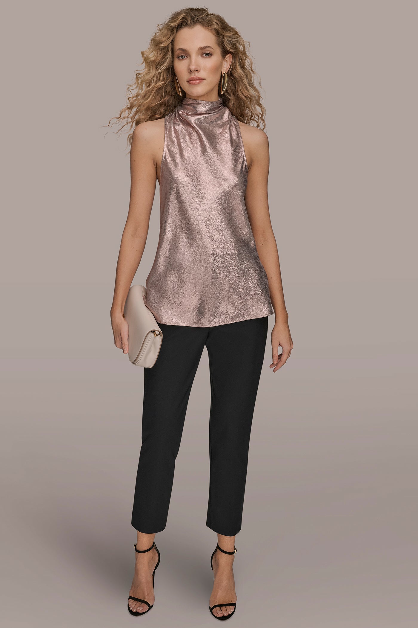 HIGH COWL-NECK BLOUSE VIEW 6 | All That Shimmers