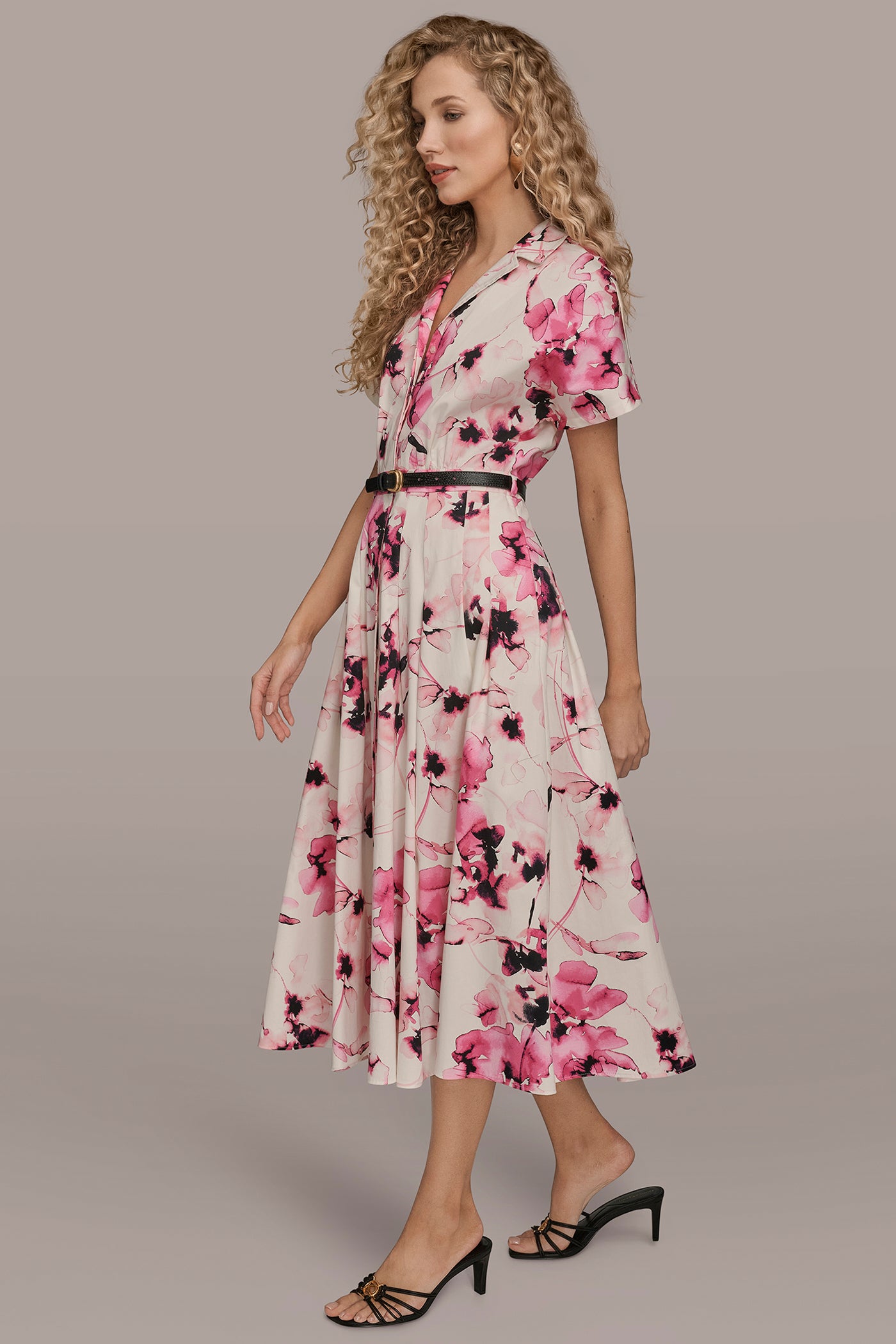 women dress cotton satin Swati Dress in Cotton Satin