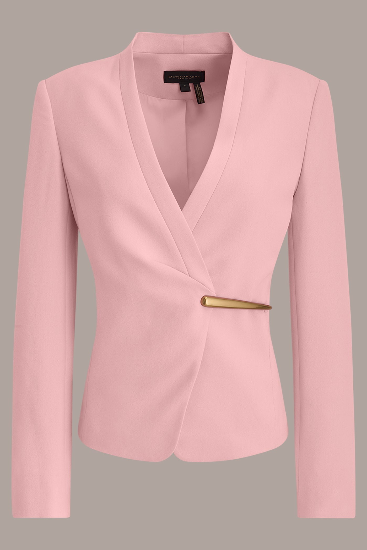 BAR-EMBELLISHED WRAP BLAZER VIEW 7 | Suits and Separates