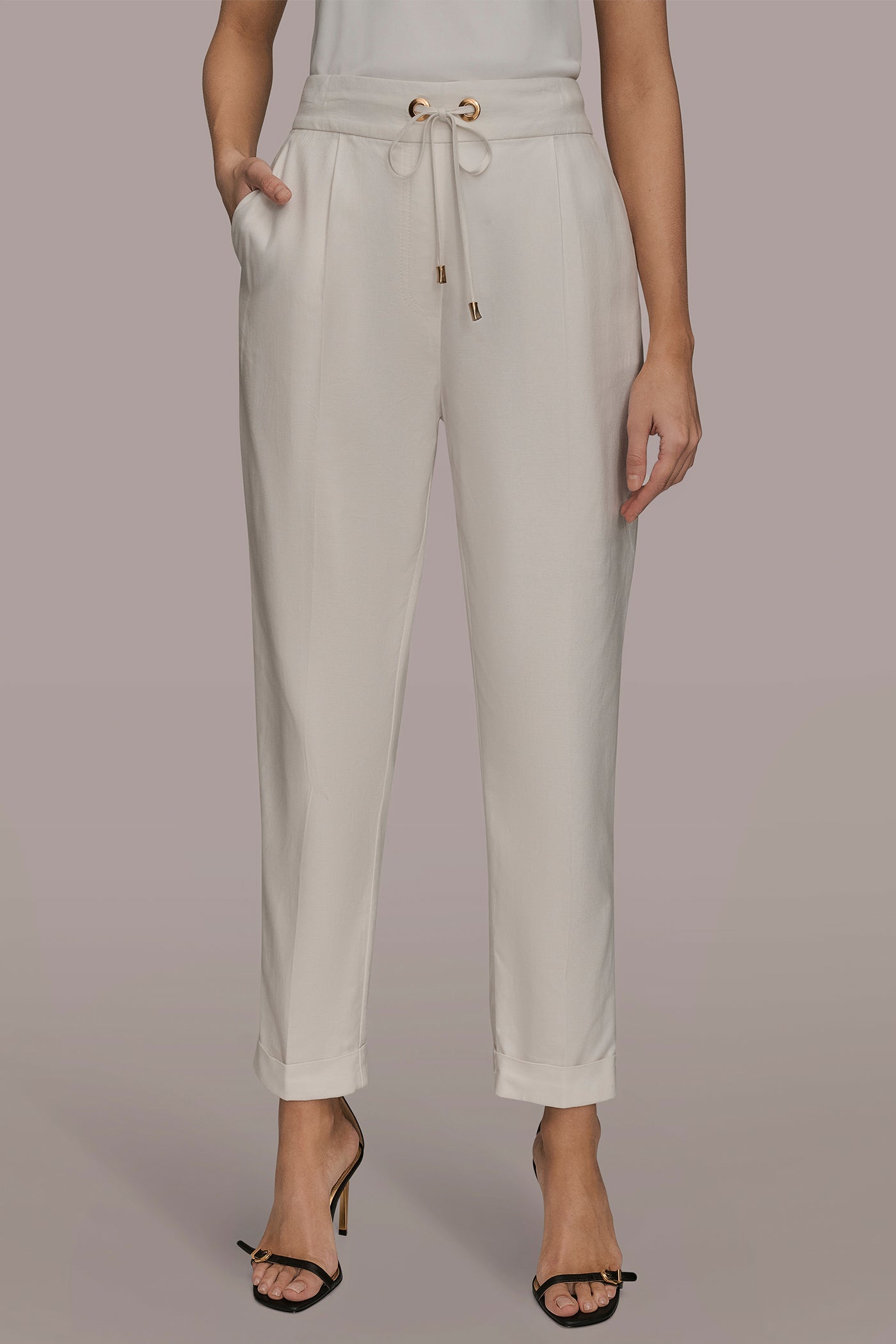 DRAWSTRING CUFFED PANT | View 1 | Pants