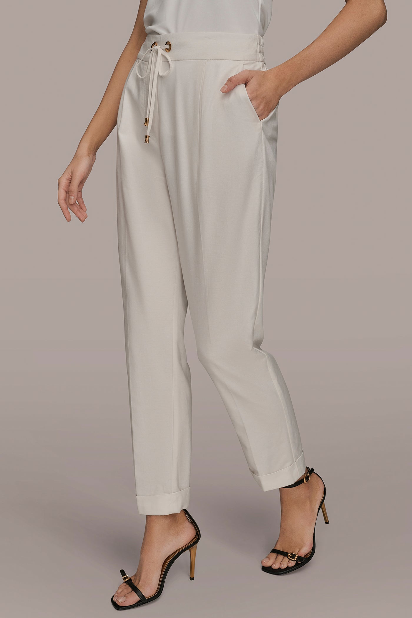 DRAWSTRING CUFFED PANT VIEW 3 | New Arrivals