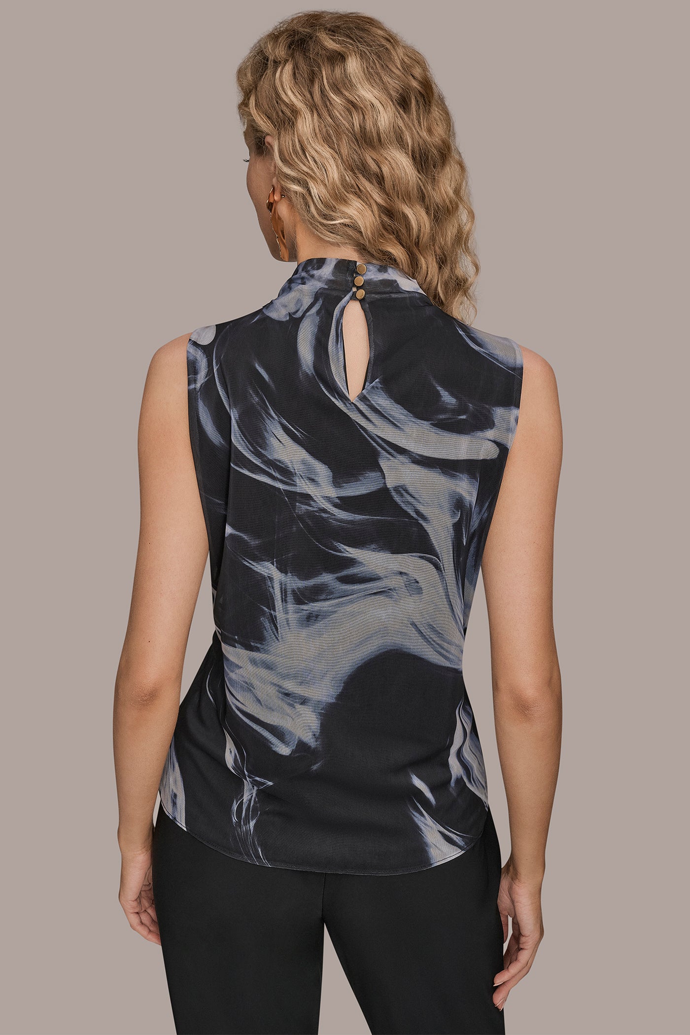 FLORAL TIE-NECK HALTER BLOUSE | View 2 | Suits and Separates