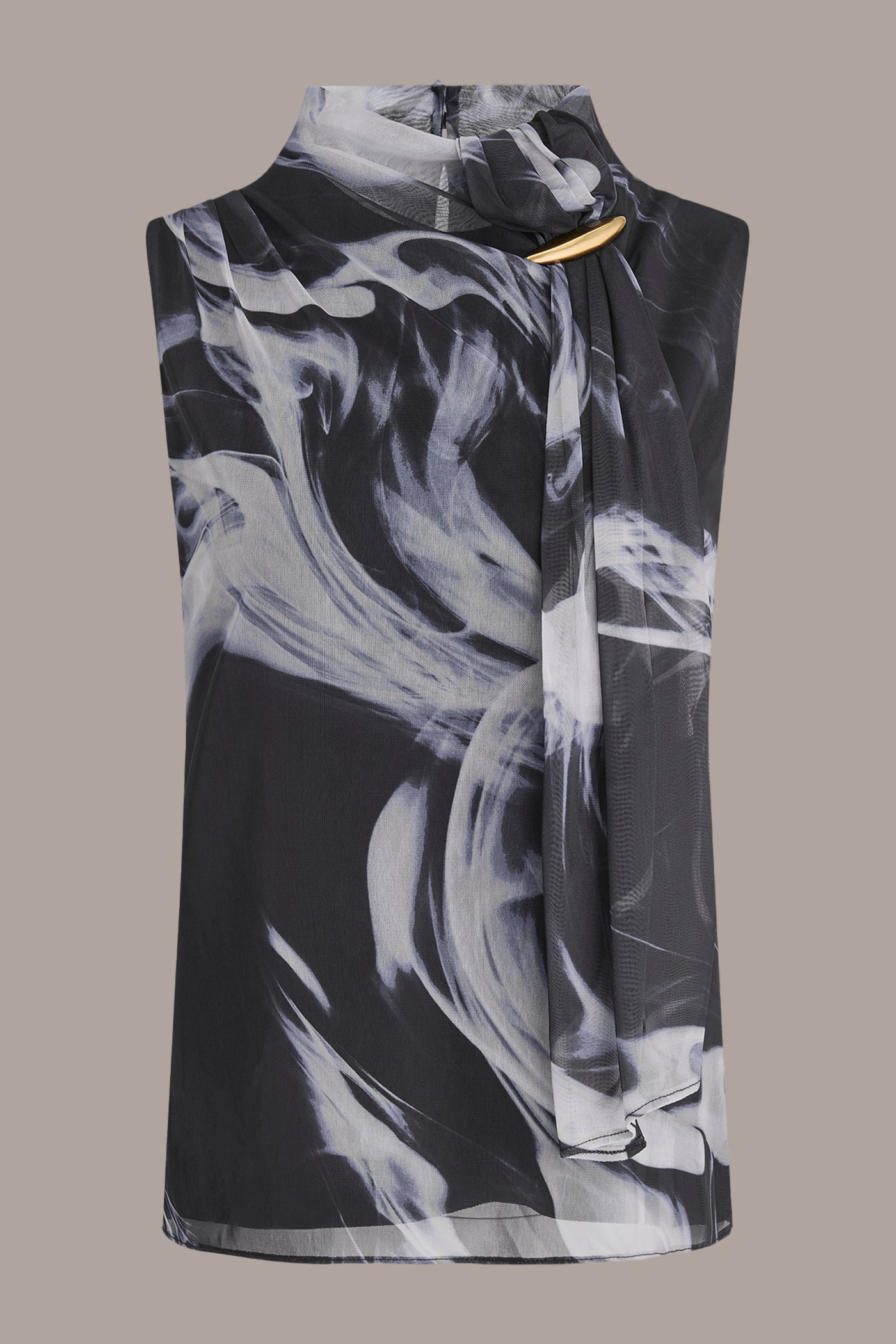 FLORAL TIE-NECK HALTER BLOUSE VIEW 8 | Suits and Separates