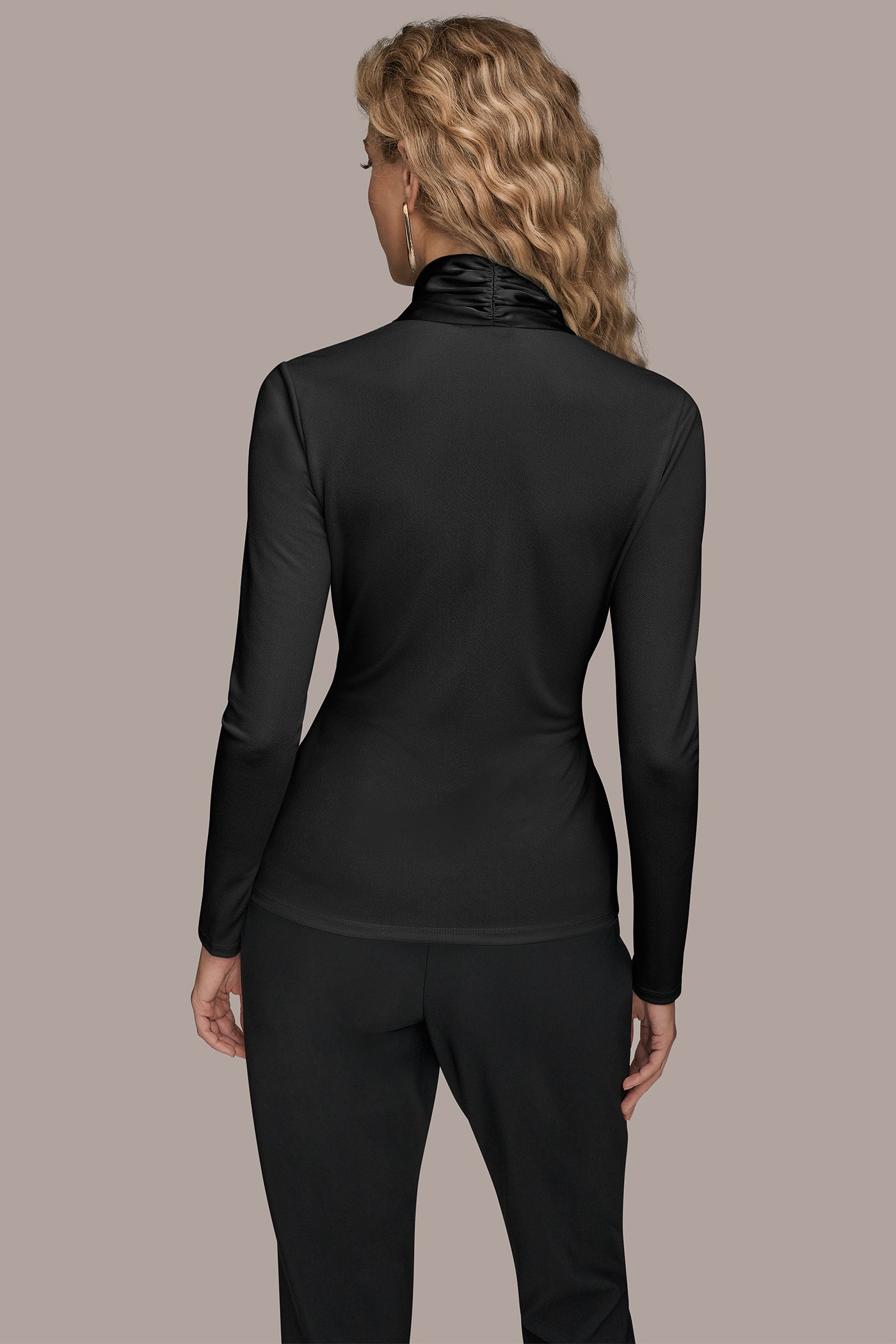 SHAWL NECK BLOUSE | View 2 | Clothing