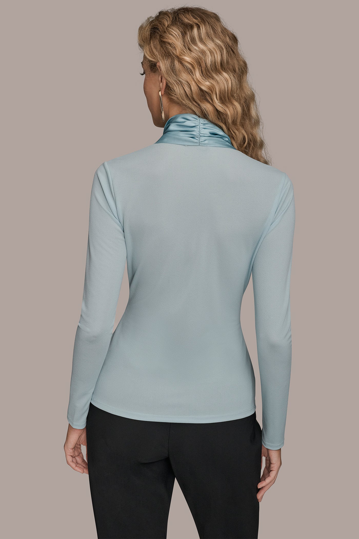 SHAWL NECK BLOUSE | View 2 | Clothing