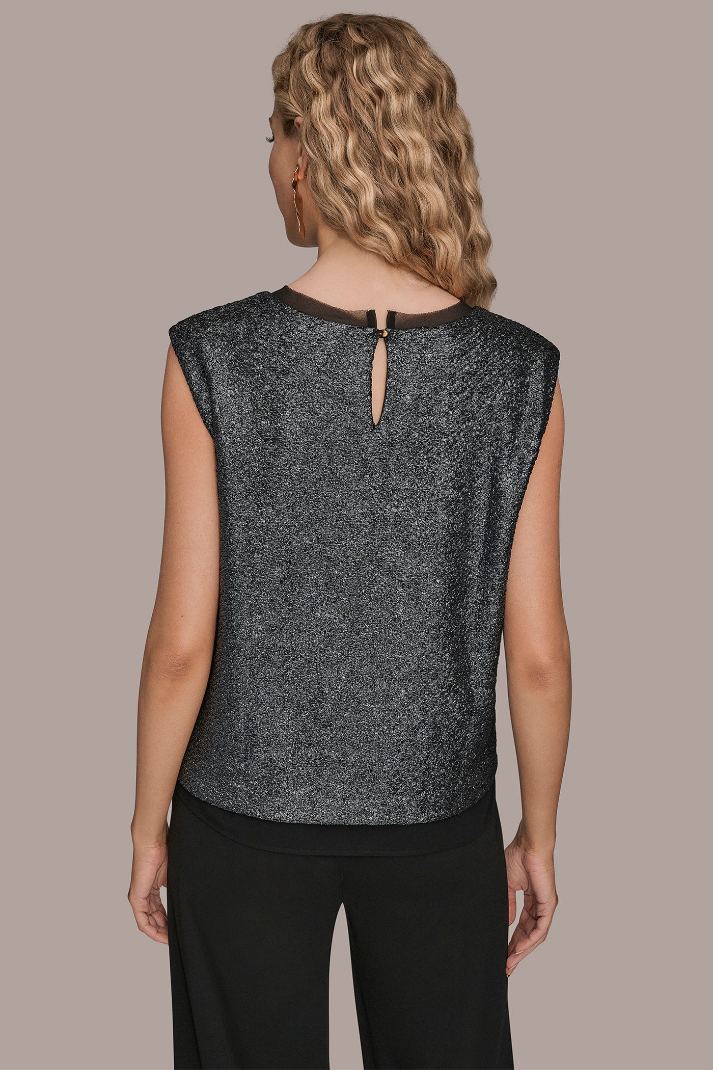 CHIFFON-TRIMMED BLOUSE | View 2 | All That Shimmers