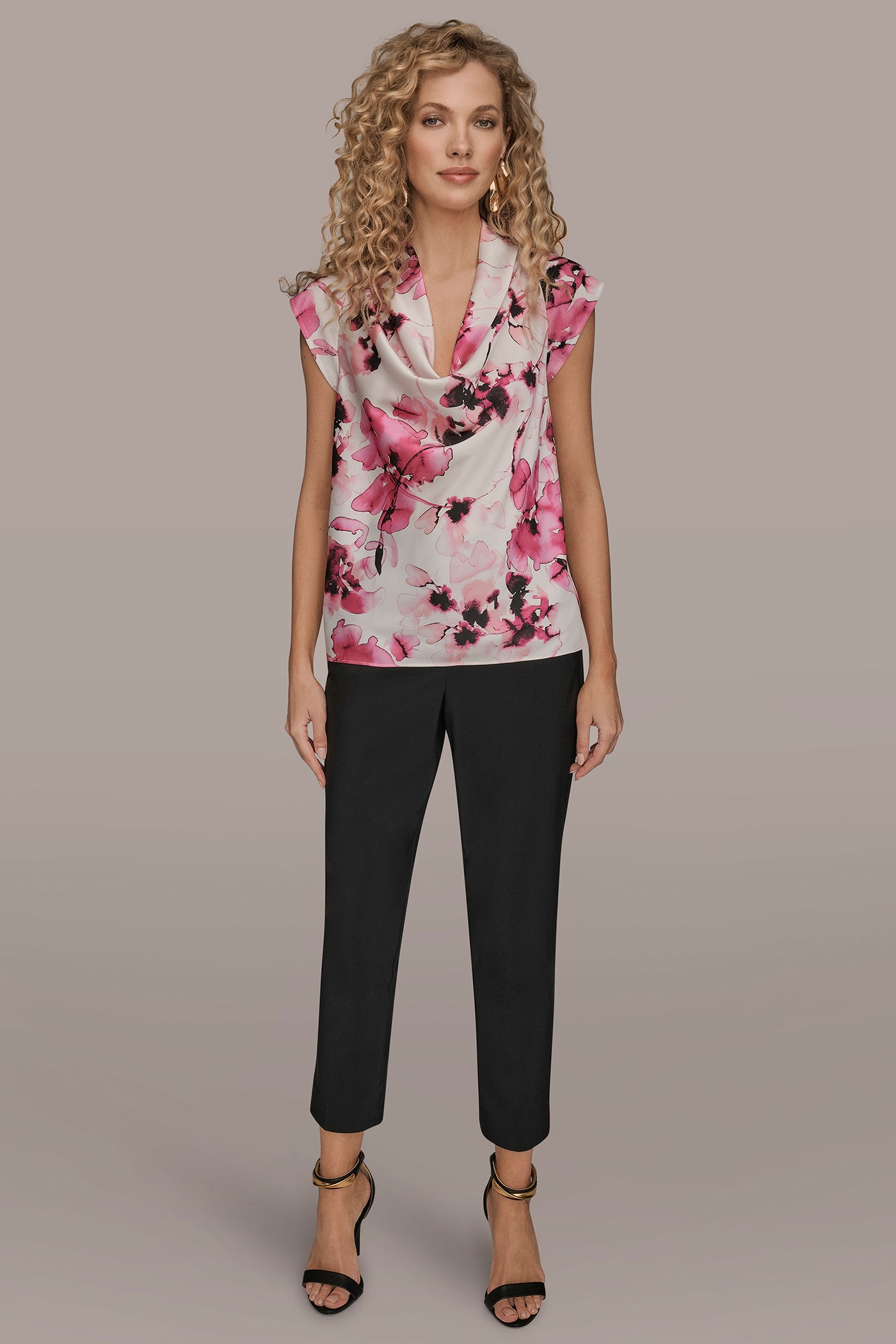 PART SLEEVELESS COWL NECK TOP VIEW 7 | Suits and Separates