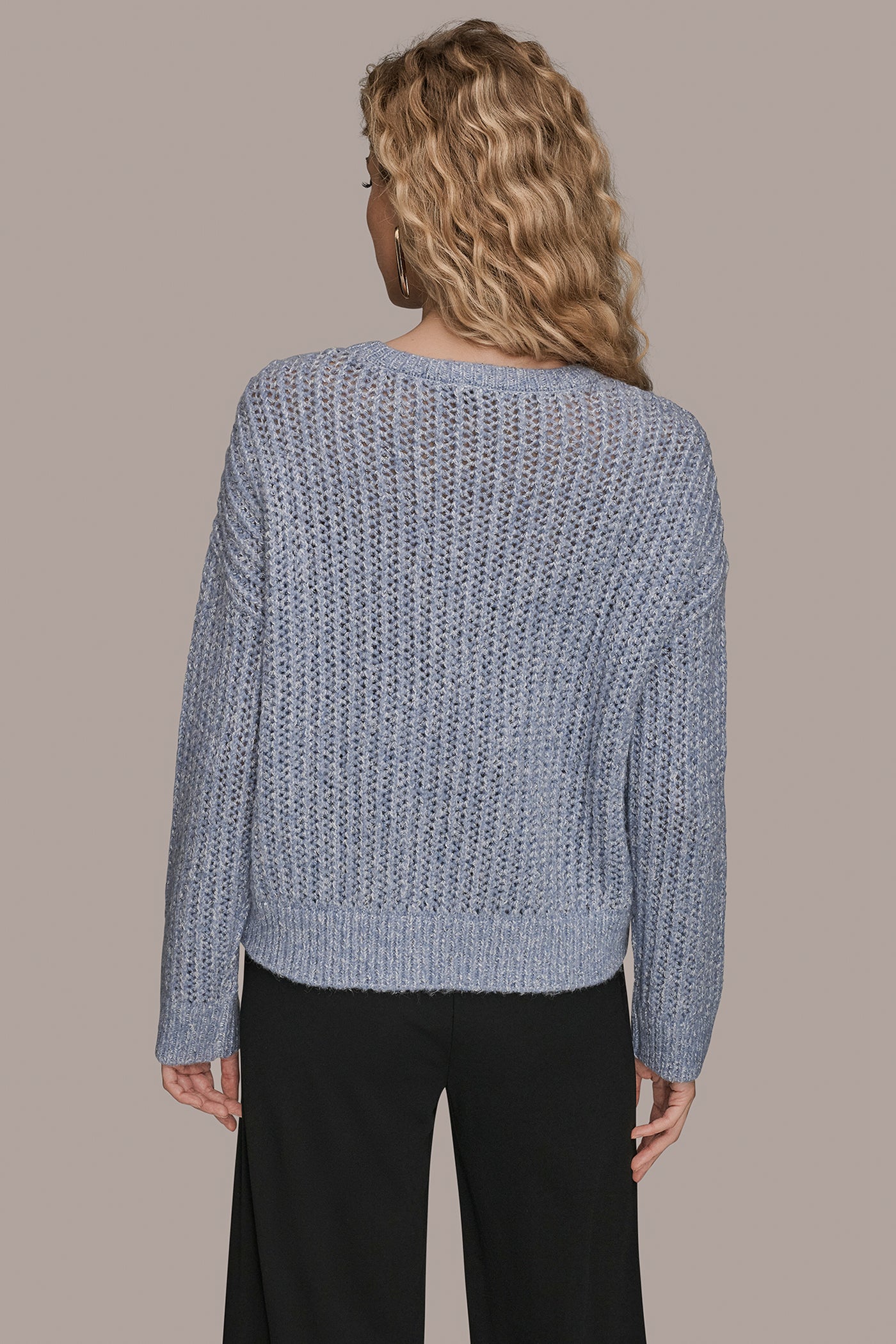 OPEN-STITCH SWEATER | View 2 | Luxe Layers