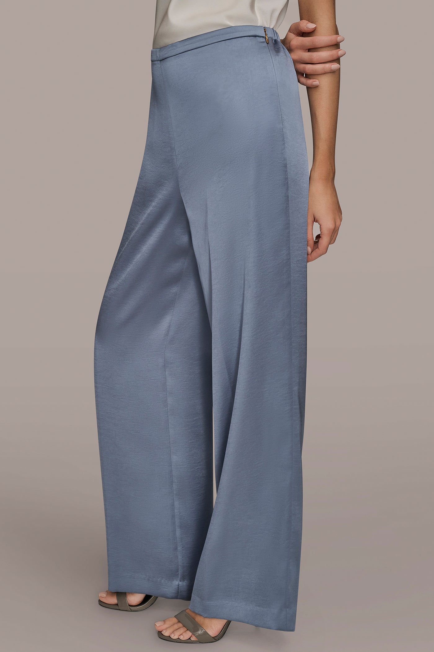 EXTRA HIGH-RISE SATIN PULL-ON PANT VIEW 3 | New Arrivals