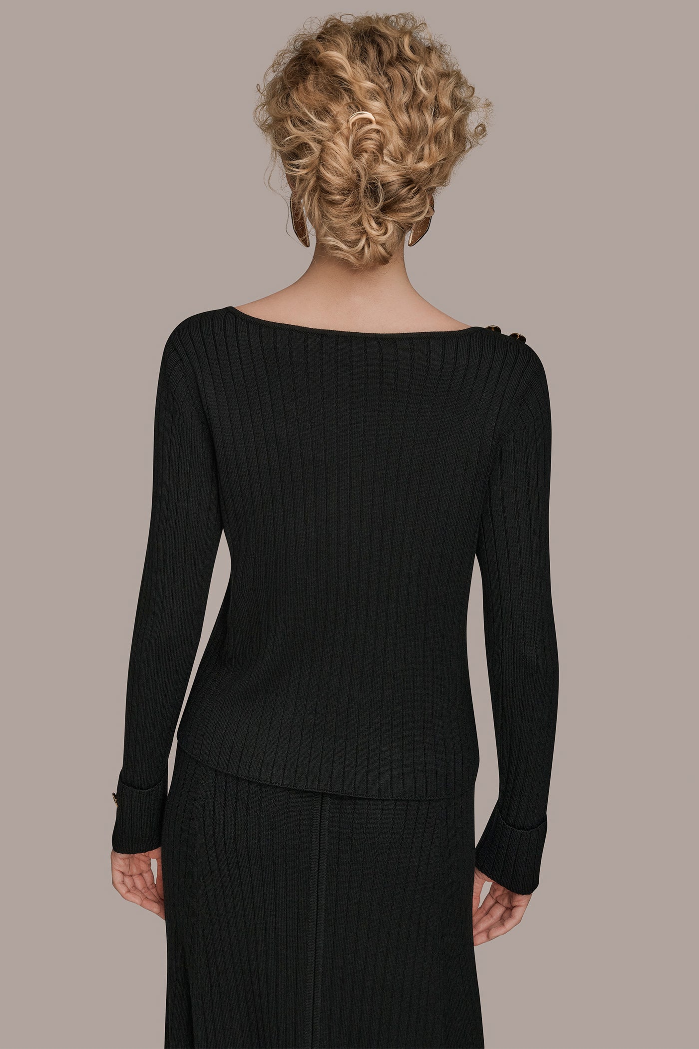 BUTTON-EMBELLISHED SWEATER | View 2 | Sweaters