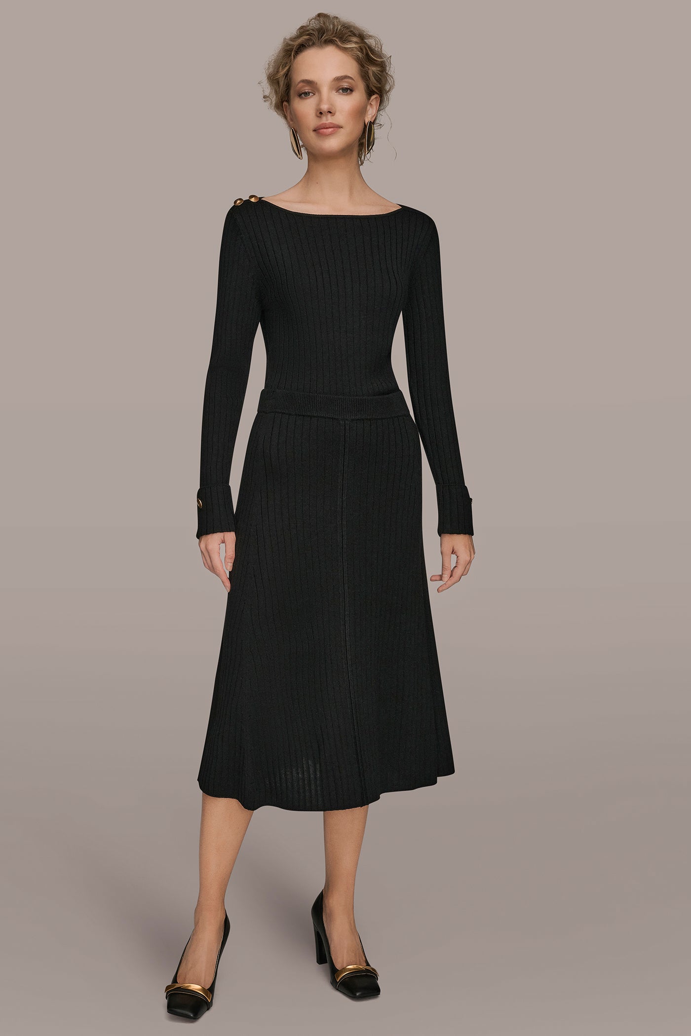 SEAMED MIDI SWEATER SKIRT VIEW 5 | Suits and Separates