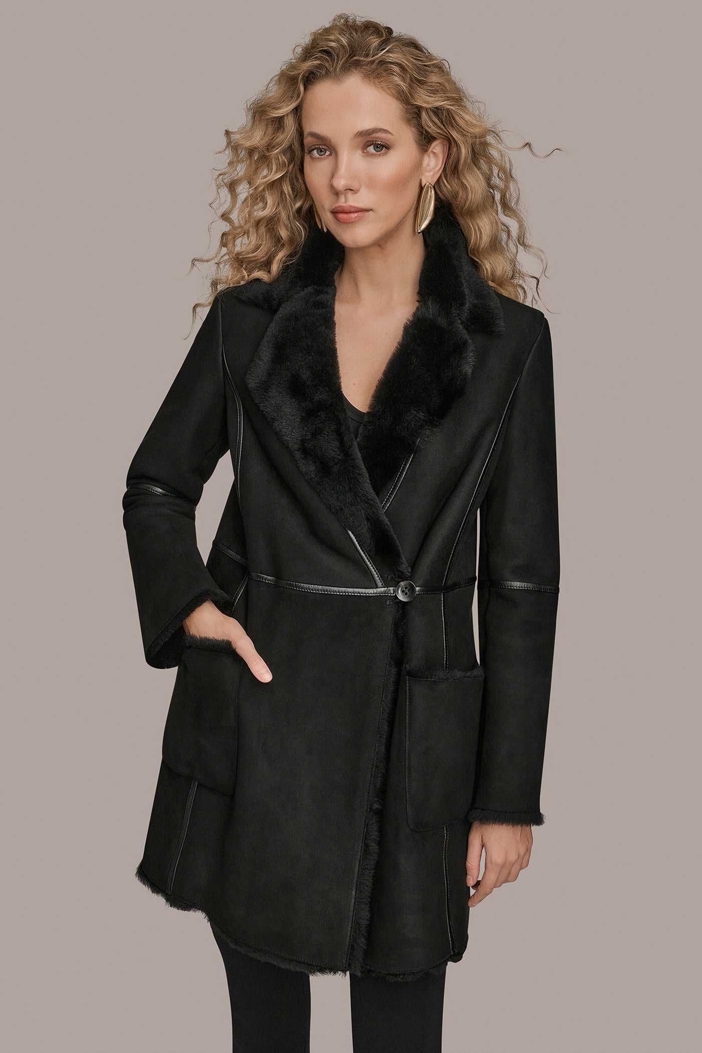 SHEARLING COAT | View 1 | Clothing