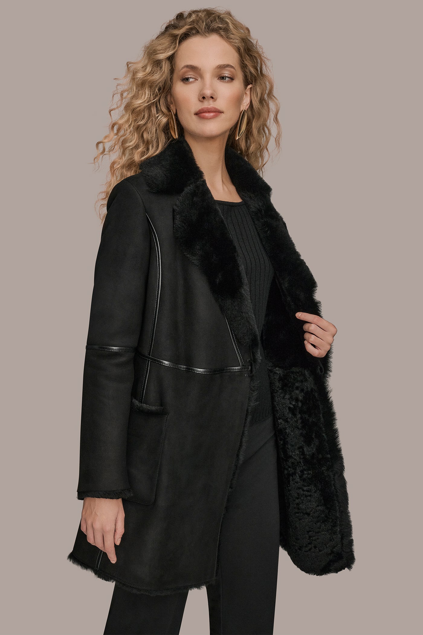 SHEARLING COAT VIEW 3 | Clothing