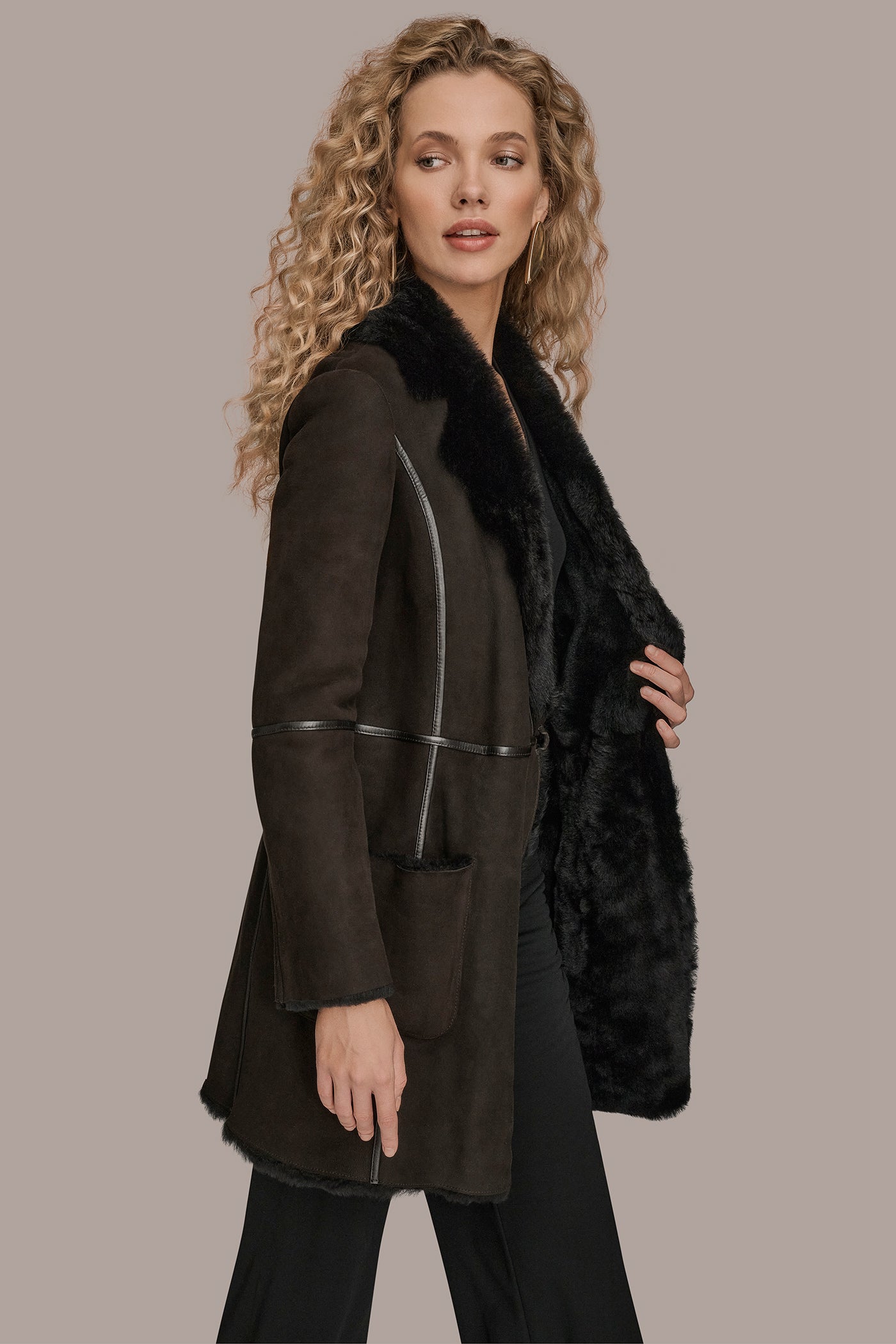 SHEARLING COAT VIEW 4 | Clothing