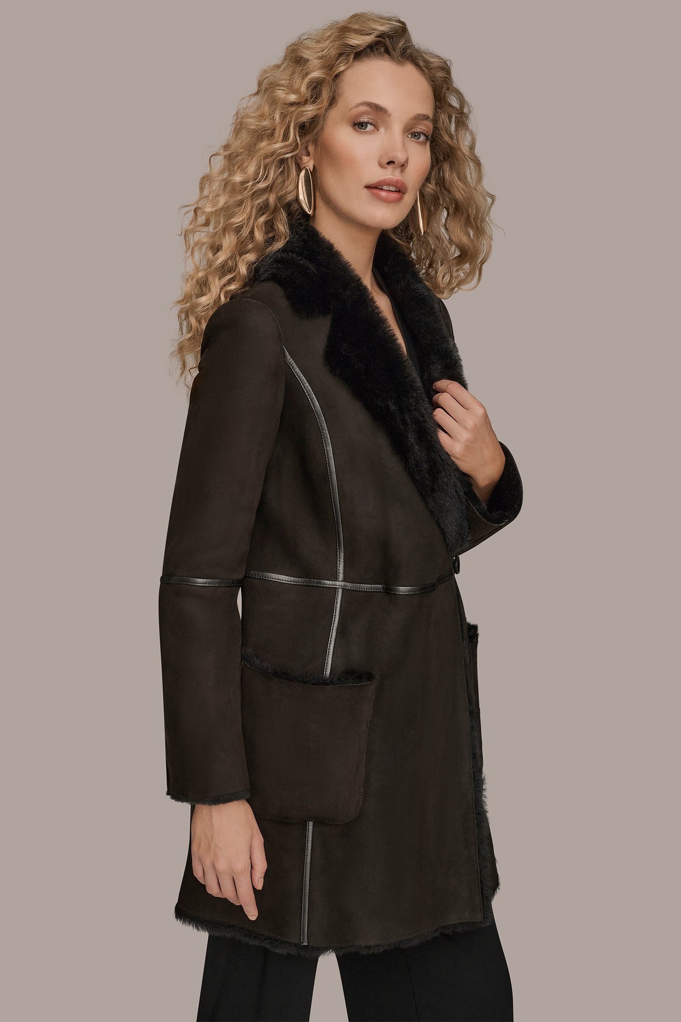 SHEARLING COAT VIEW 3 | Clothing