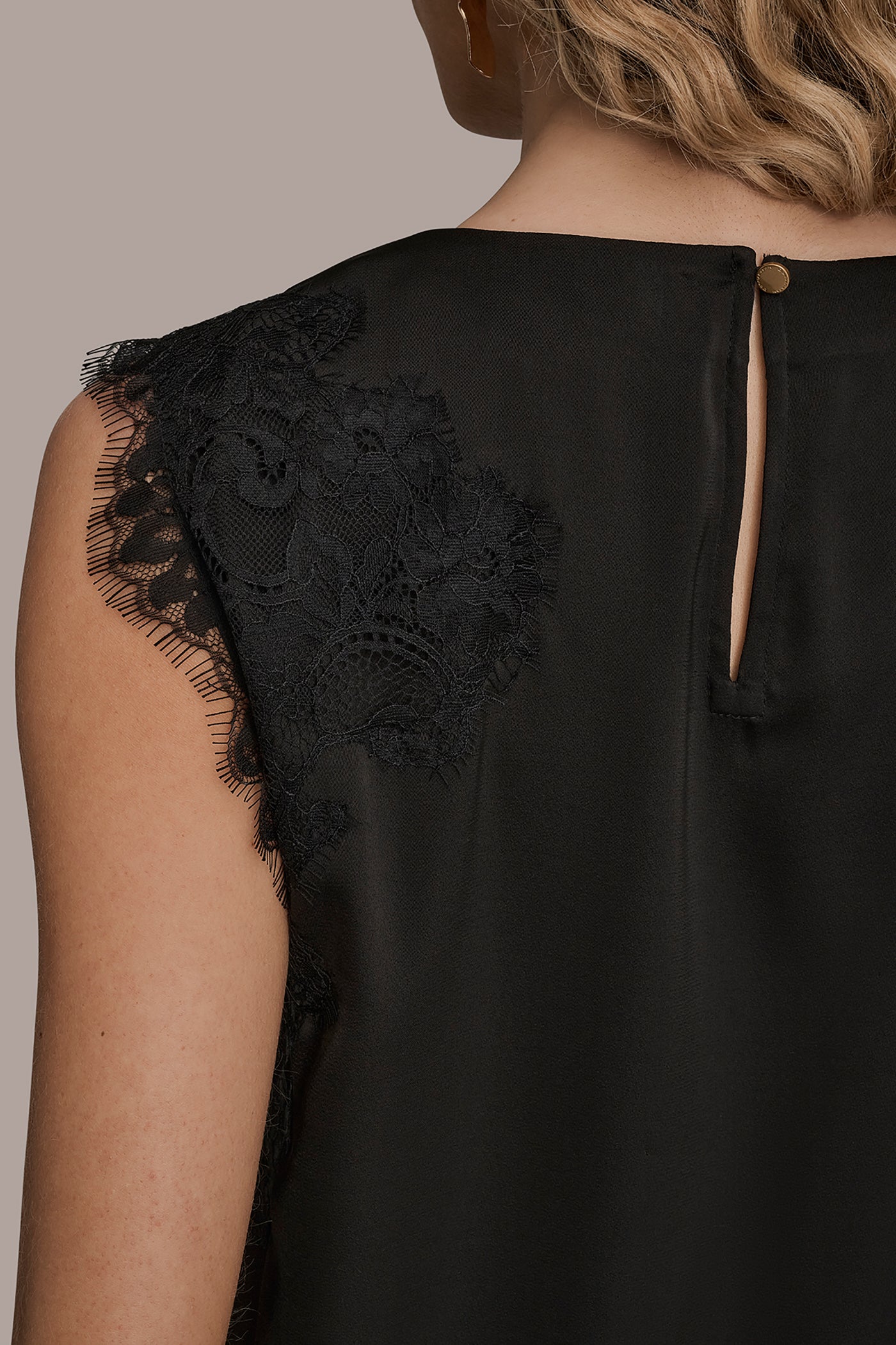 ASYMMETRIC LACE-TRIMMED BLOUSE VIEW 5 | Tops